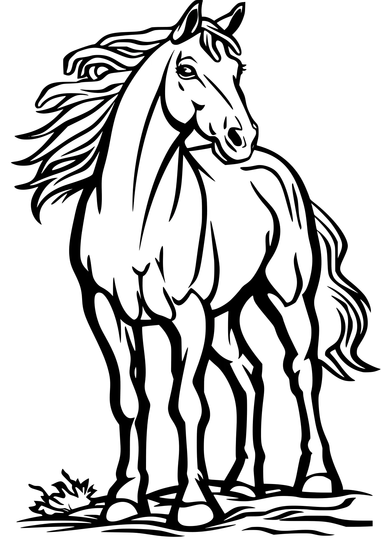 horse coloring sheet unicorn, horse, pony, pegasus, alicorn, free page downloads