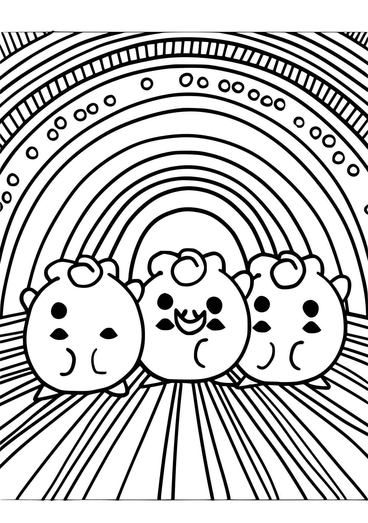 rainbow friends coloring page, molang, sanrio, hamster, free downloads