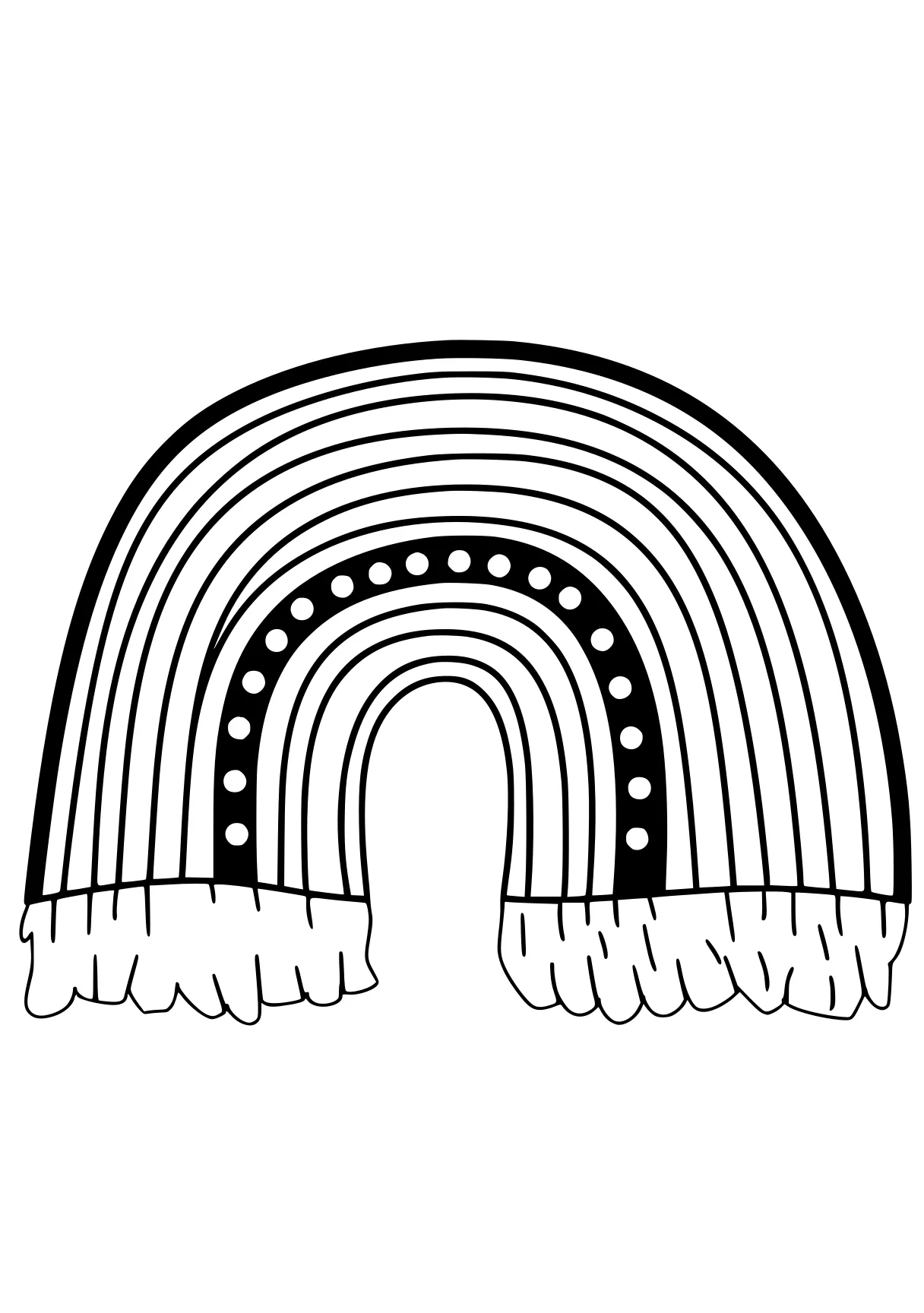 rainbow color sheet tooth, rings, wheel, pillar, size, free coloring page downloads