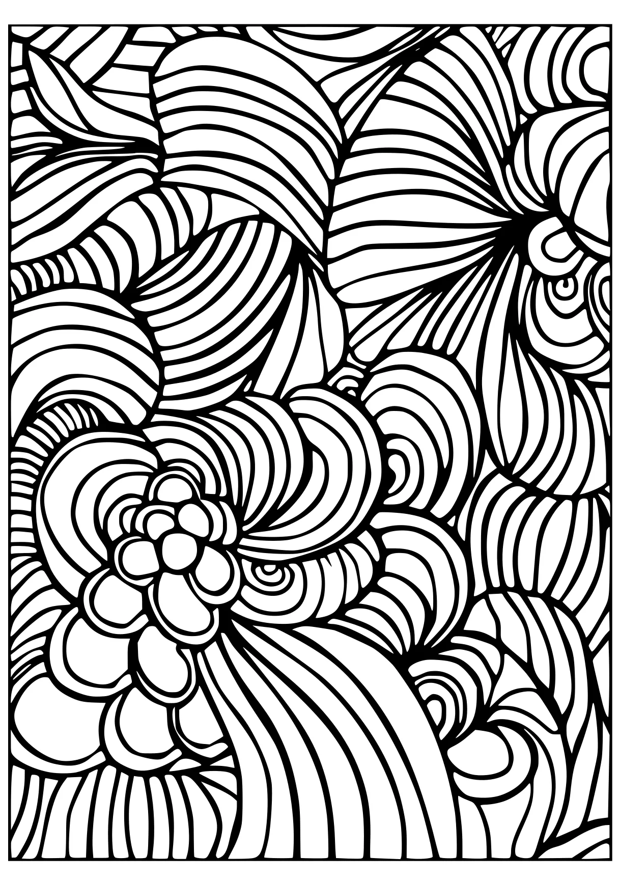 color by number printable zentangle, pattern, lines, free coloring page downloads