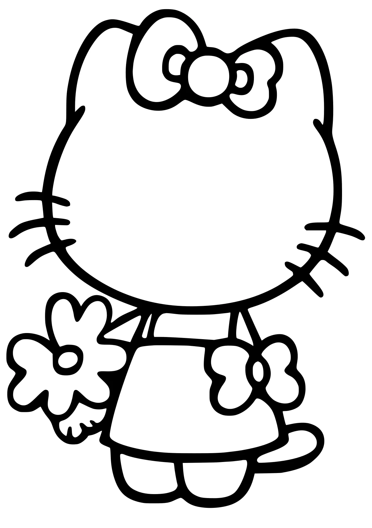 hello kitty coloring pages garfield, sanrio, doraemon, gumball, snoopy, free page downloads