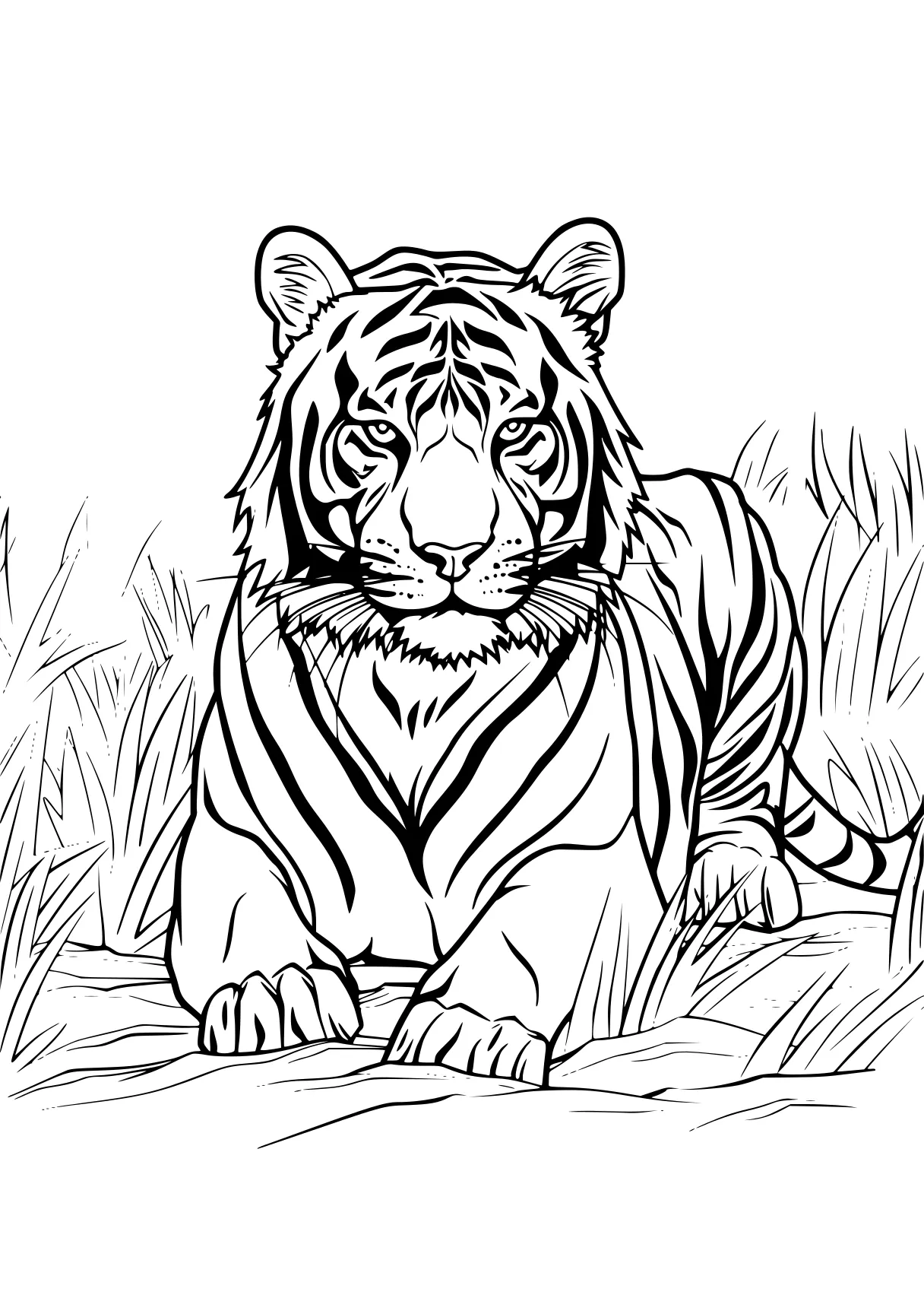 tiger coloring page tiger, zebra, bengals, free downloads