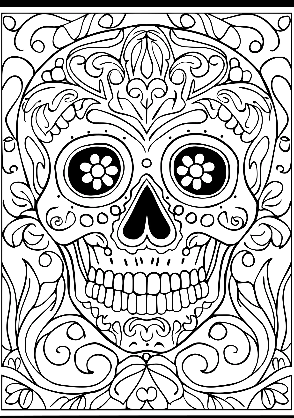 funny adult coloring pages muertos, skull, skeleton, free page downloads