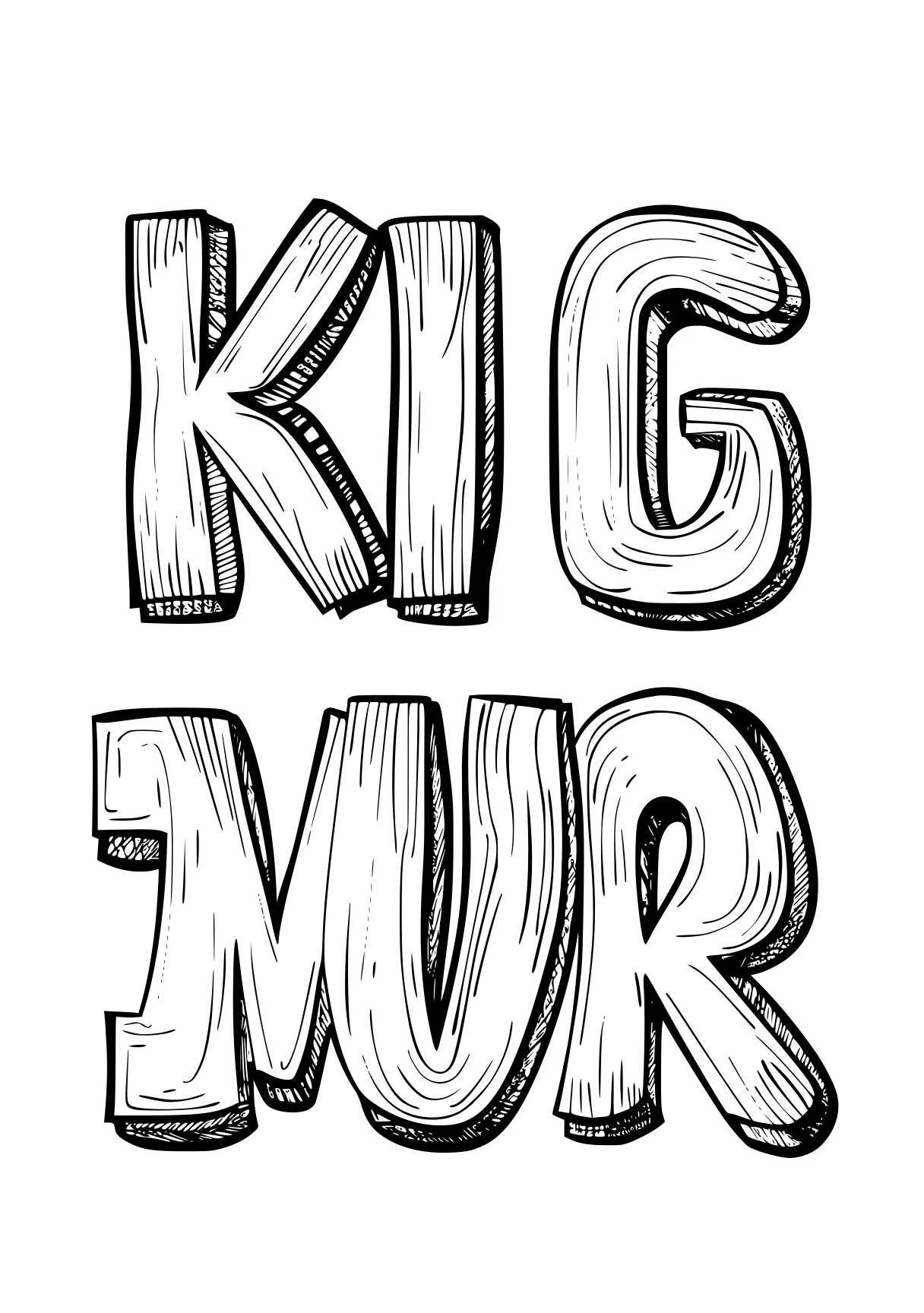 alphabet coloring book kung, kind, mr, keep, king, free page downloads