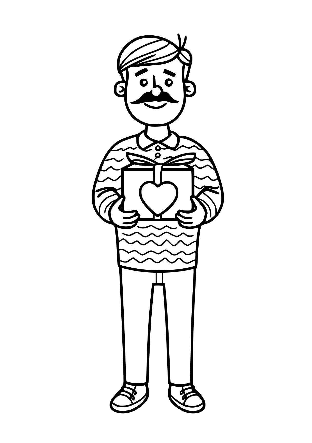 father's day coloring pages, illustrator, sweater, cartoon, free page downloads