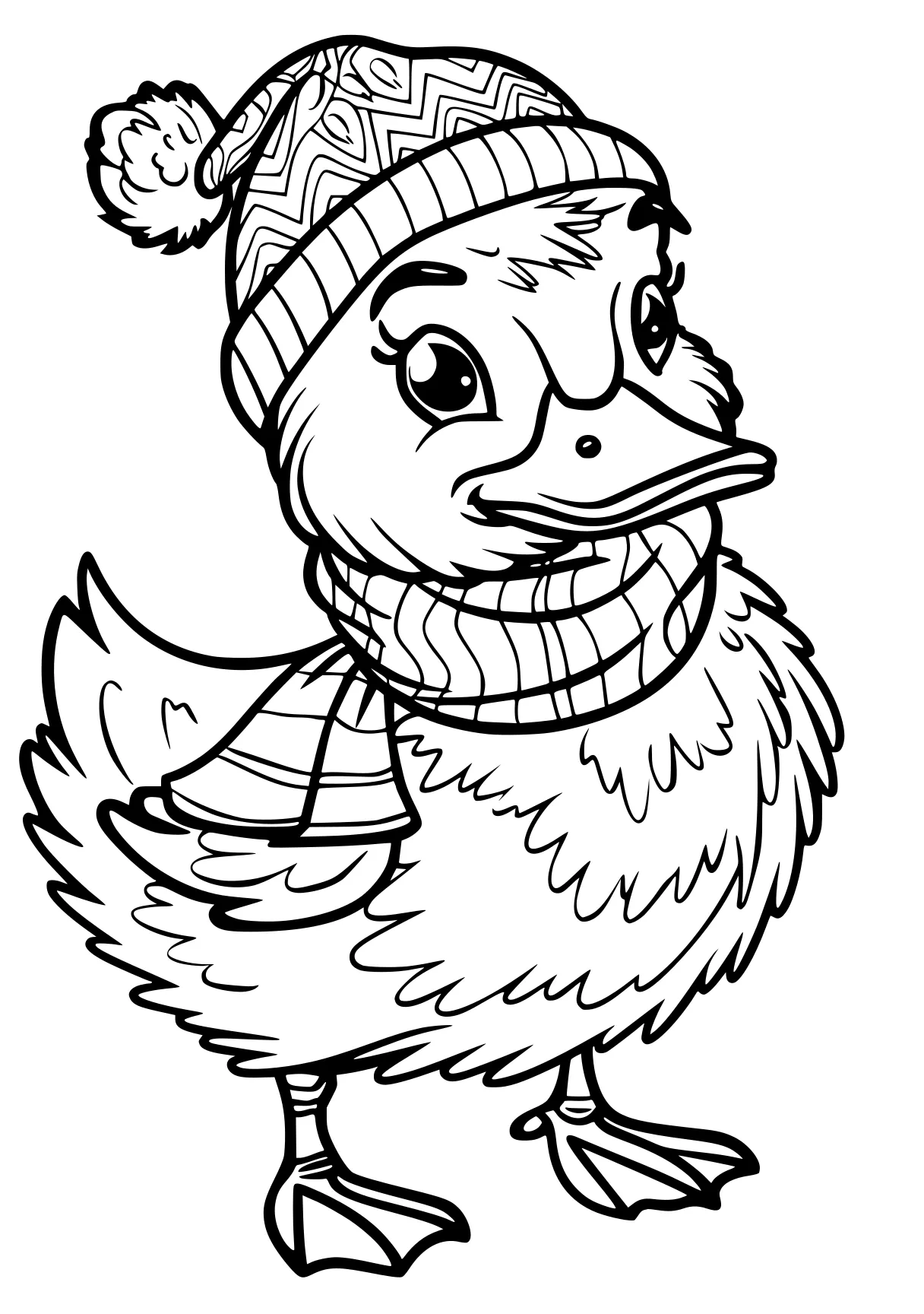 duck coloring page duck, chick, bird, beanie, rooster, free downloads