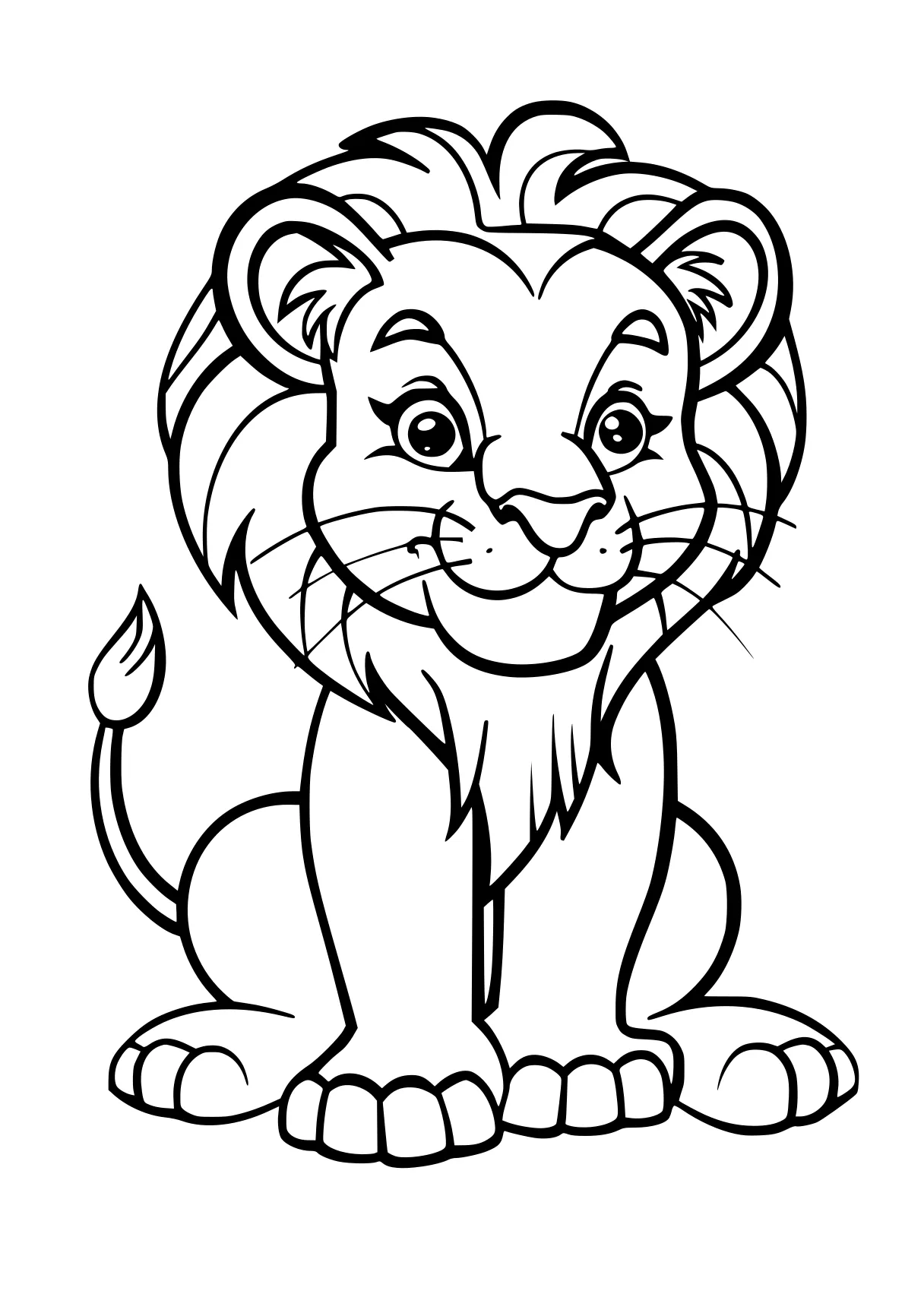 printable animal coloring pages lion, lions, simba, free page downloads