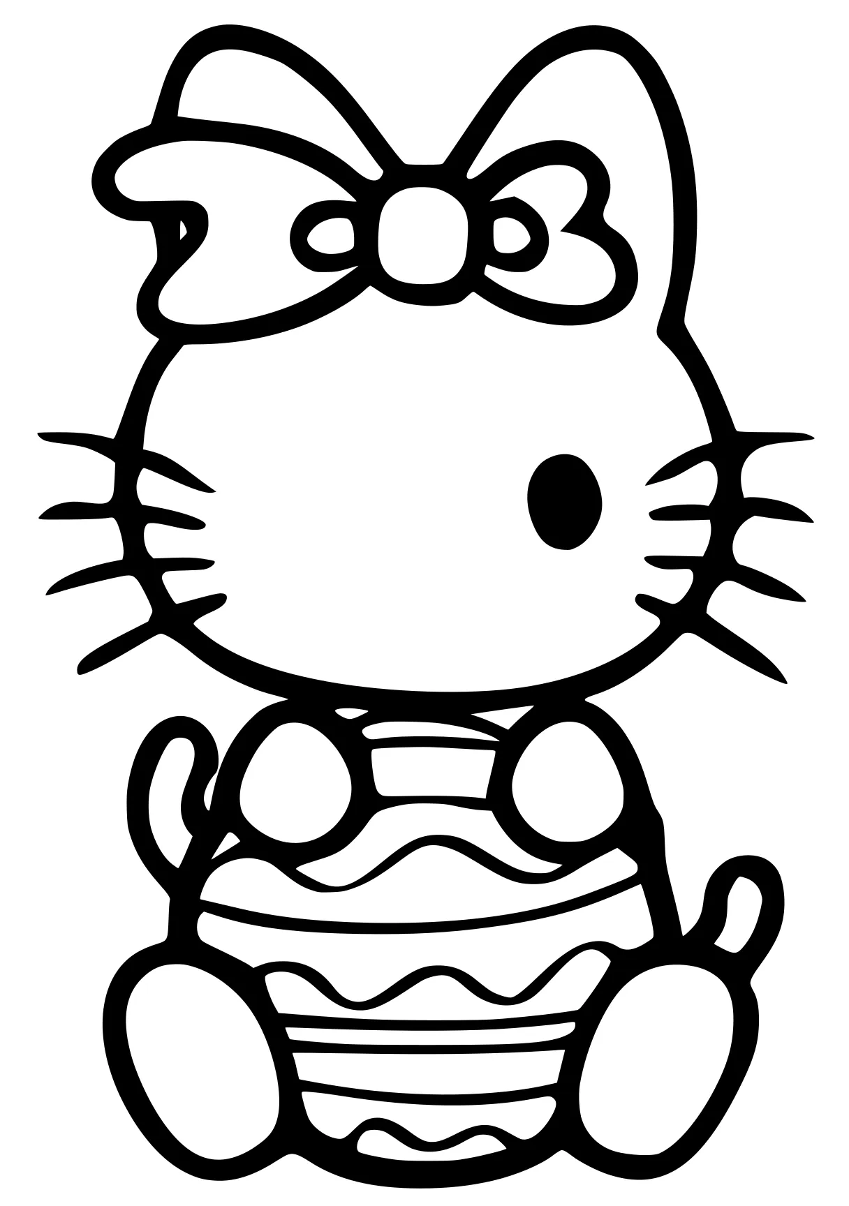 coloring pages easter garfield, sanrio, unikitty, doraemon, kitty, free page downloads