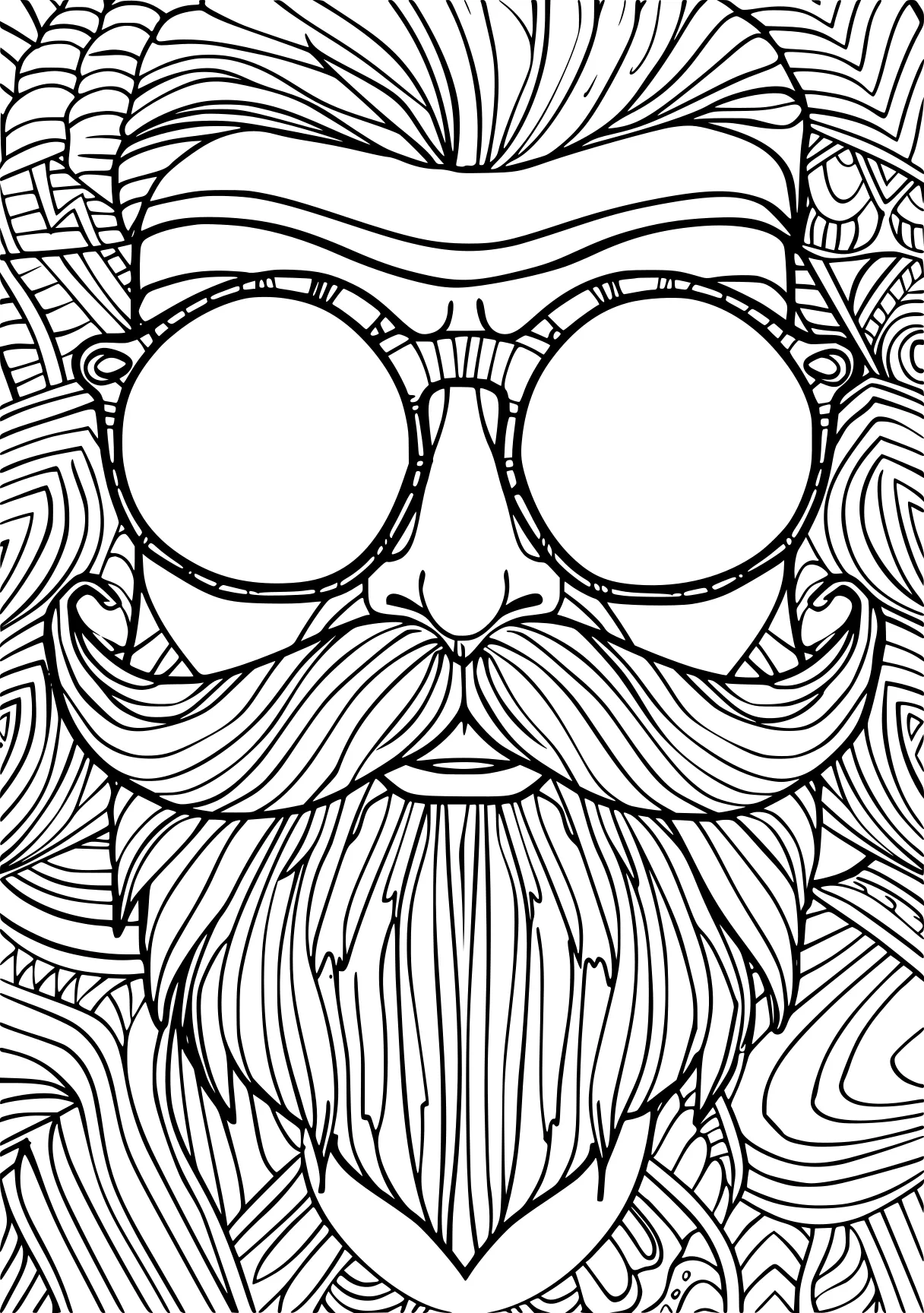 color page test print, illustrator, gnome, zentangle, free coloring downloads