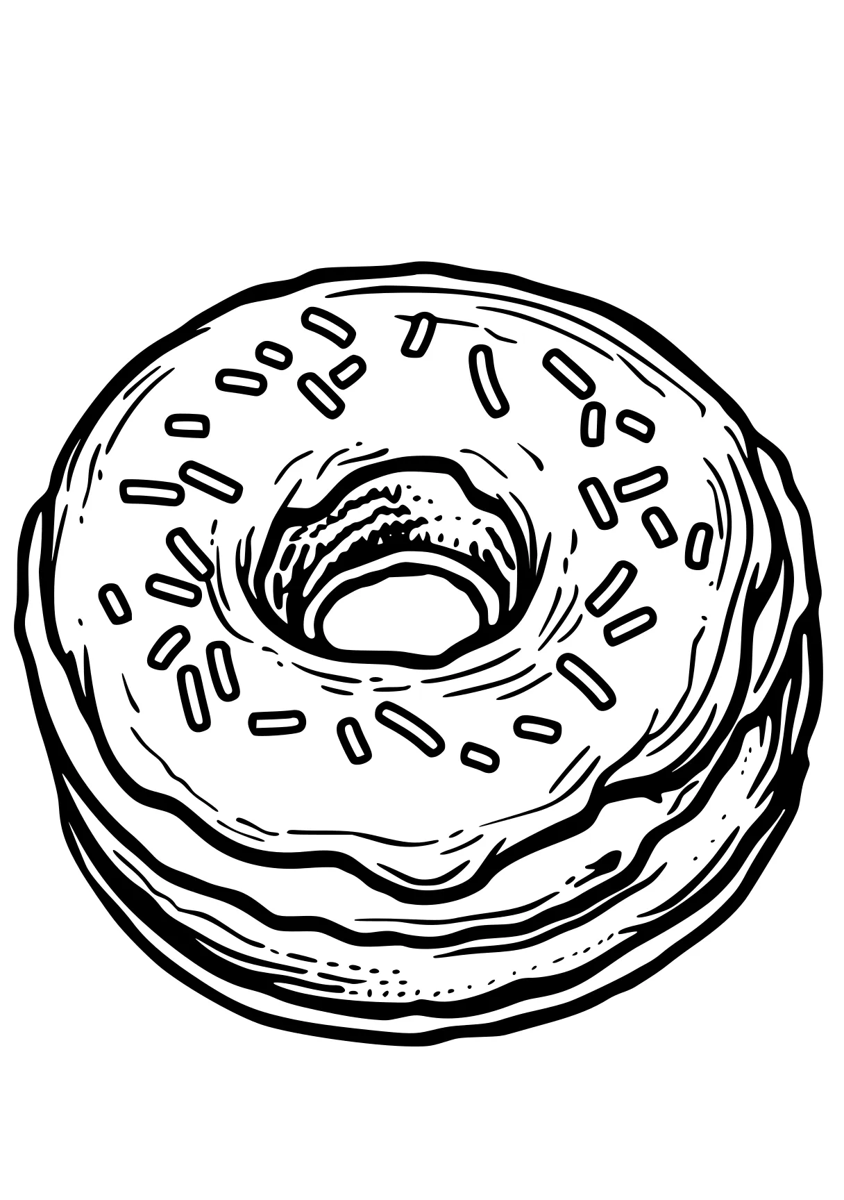 donut coloring page donut, cake, spiroglyphics, rings, round, free downloads