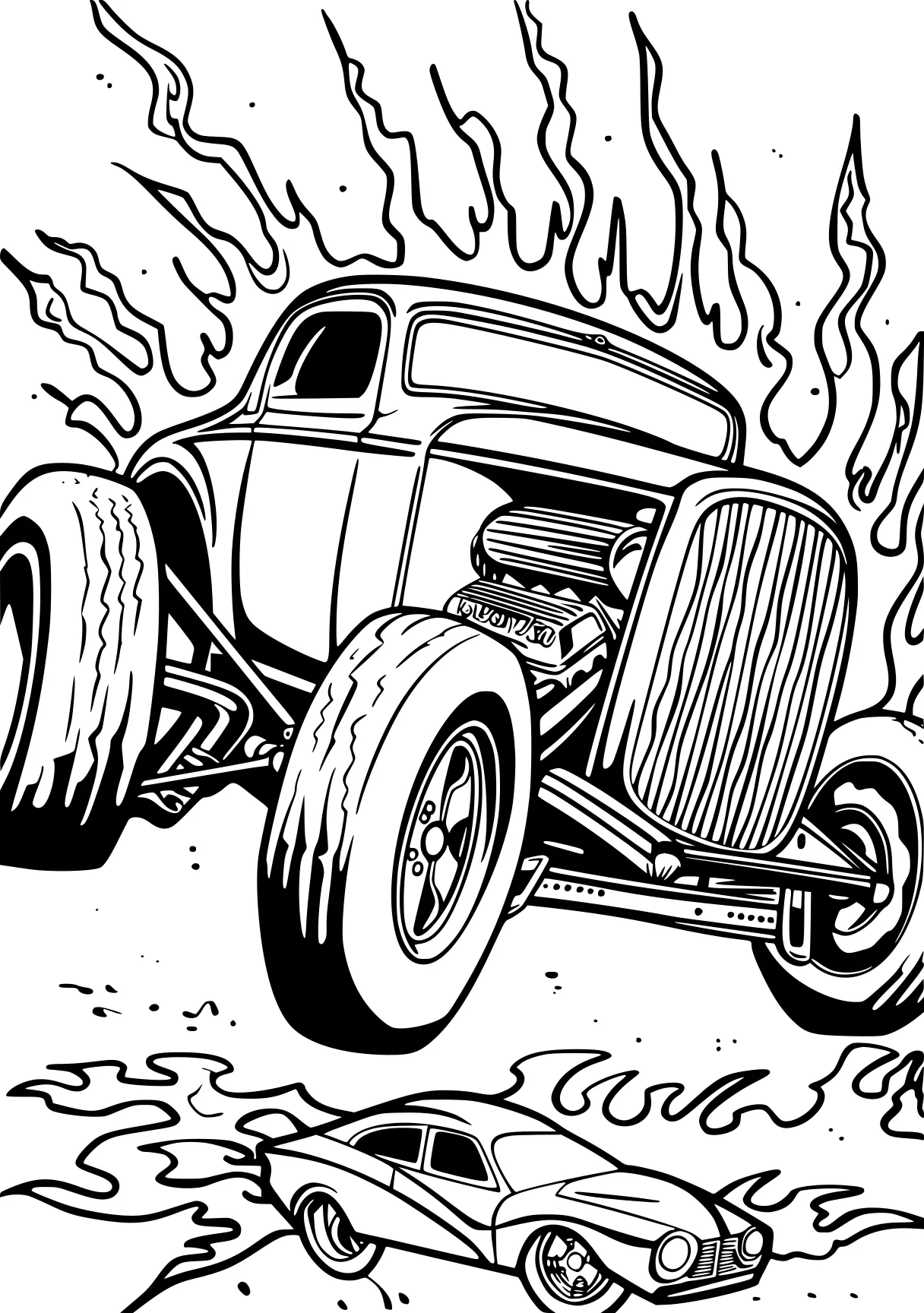 hot wheels coloring sheets, engine, car, vehicle, free page downloads