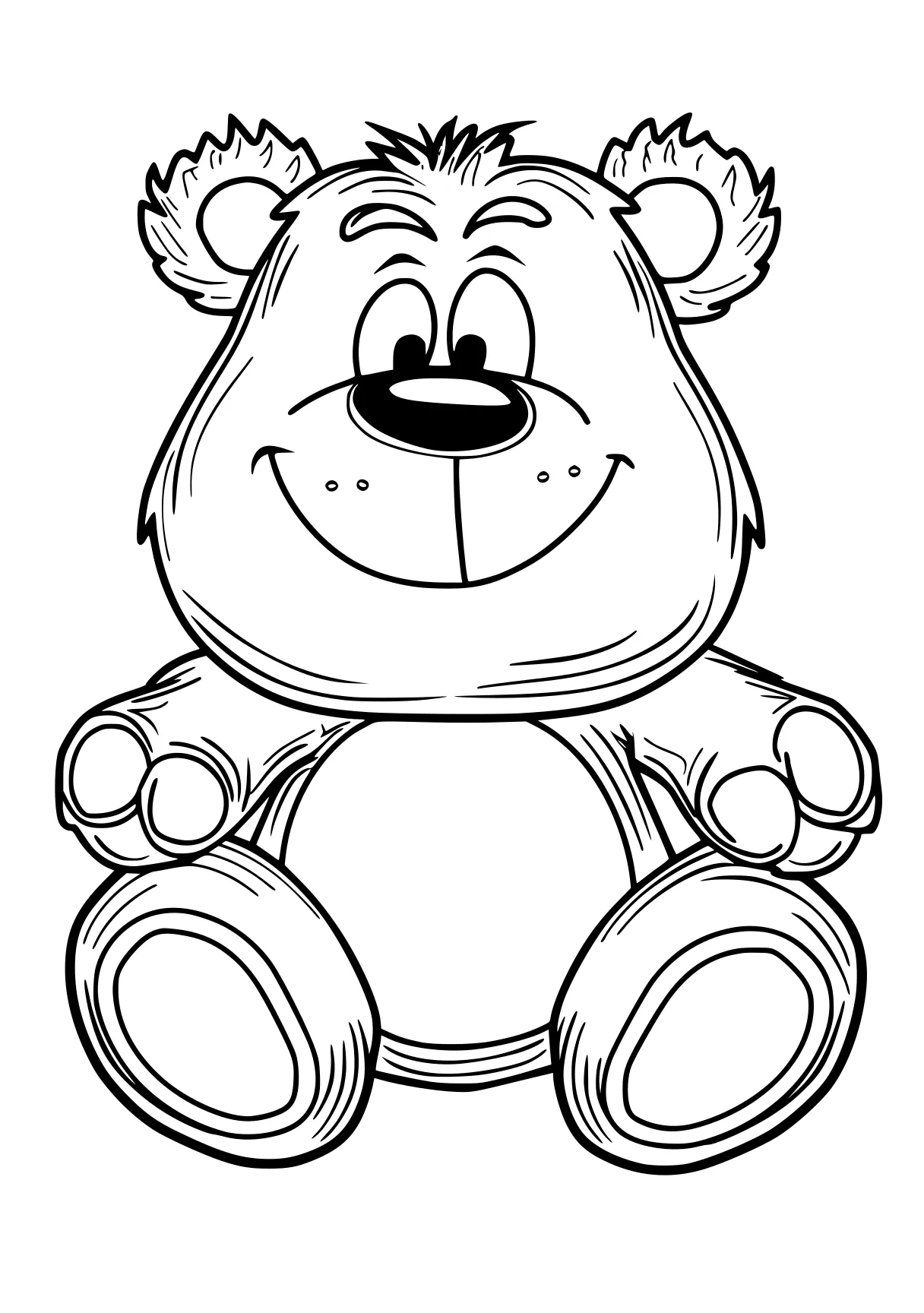 huggy wuggy coloring page bear, fazbear, pooh, winnie, teddy, free downloads