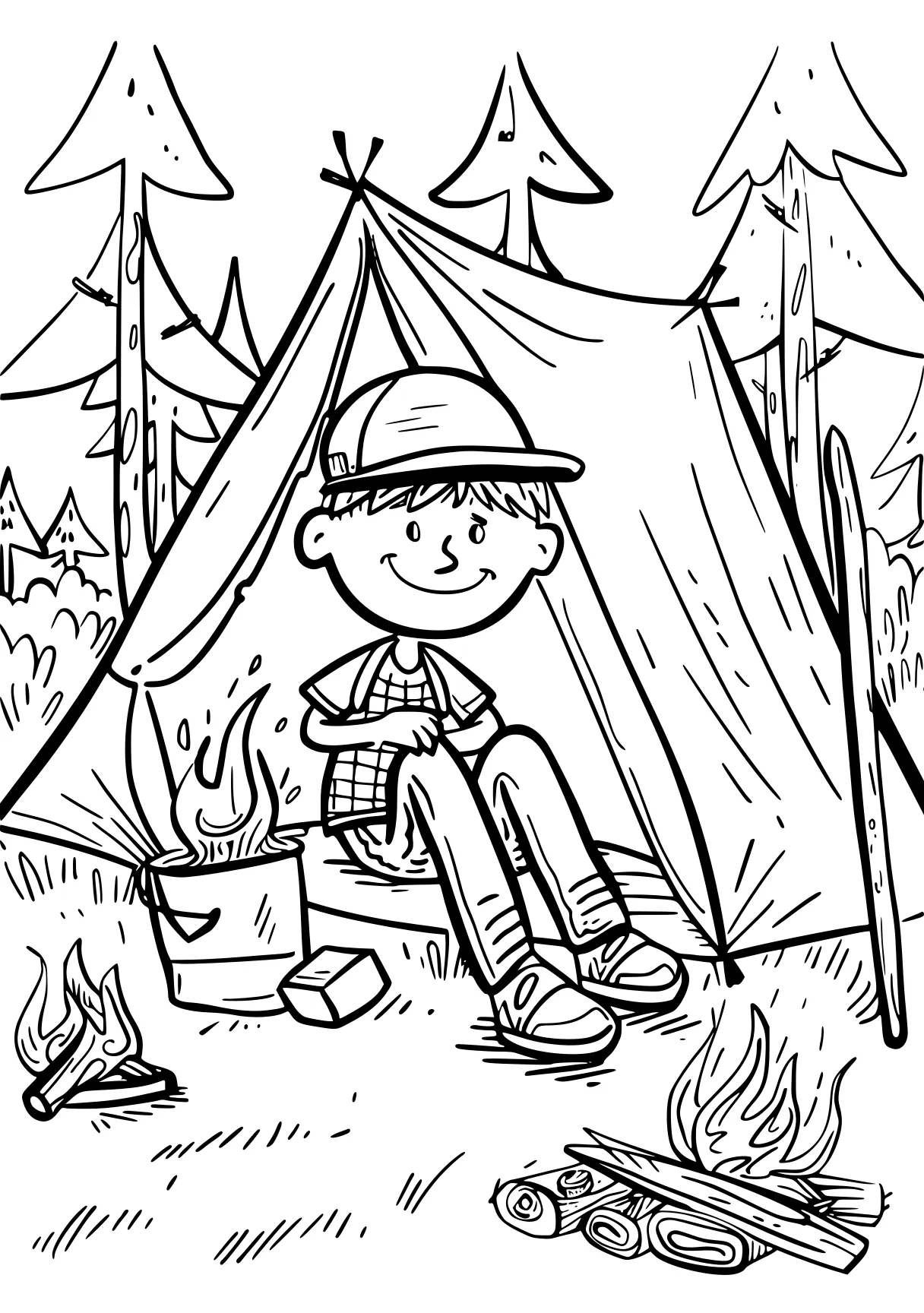 camping coloring pages camping, coloring, adventure, free page downloads