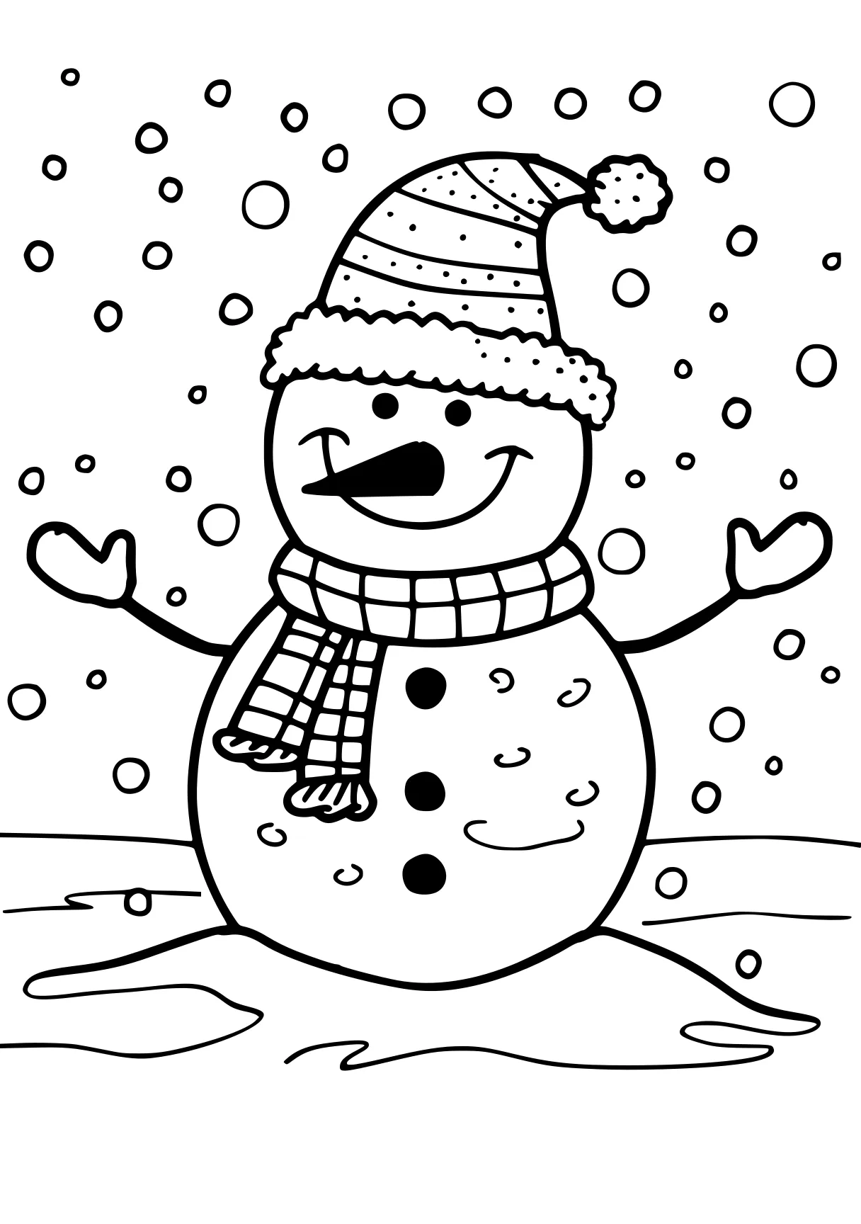 free printable christmas coloring pages snowman, winter, snow, page downloads