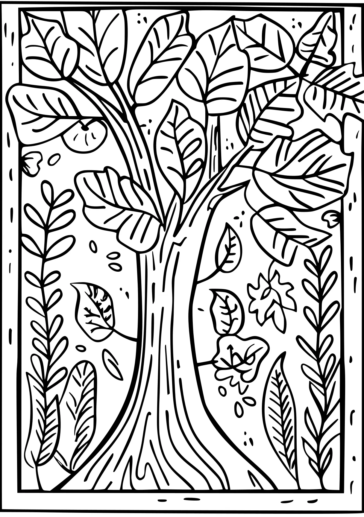 fall coloring pages, zentangle, ornament, plants, free page downloads