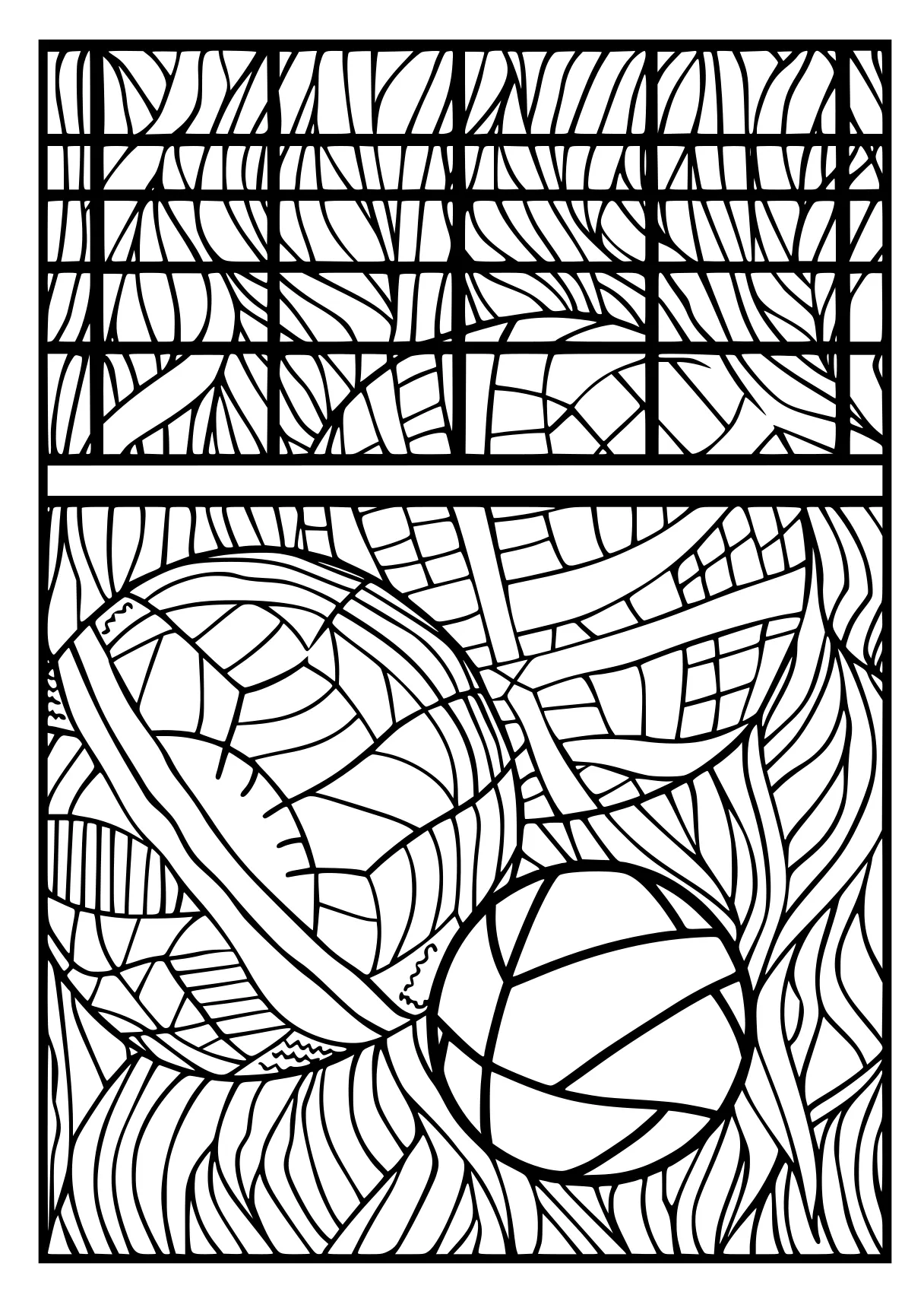 sports coloring pages zentangle, lines, pattern, free page downloads