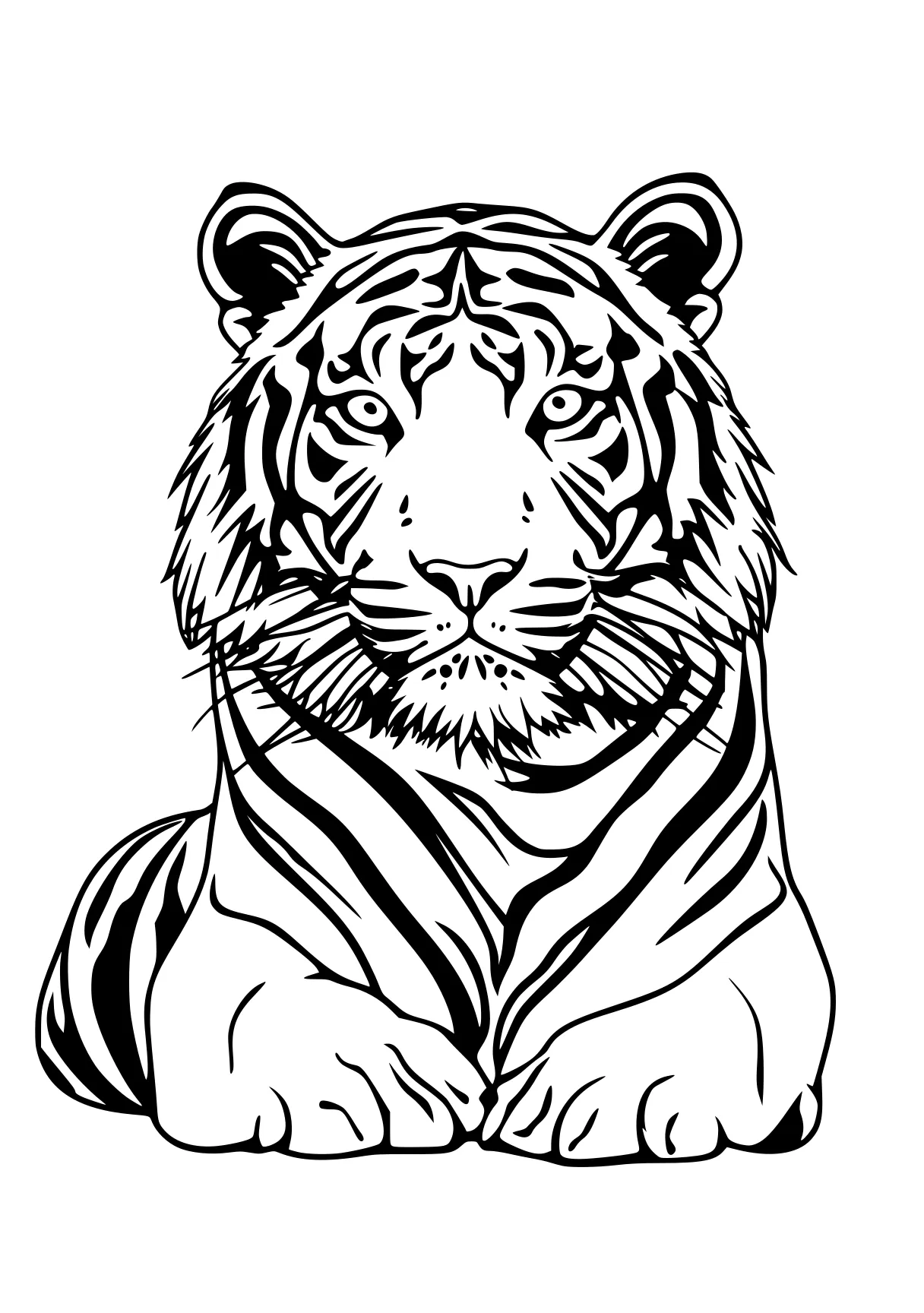 tiger coloring page tiger, zebra, illustrator, jaguar, lion, free downloads