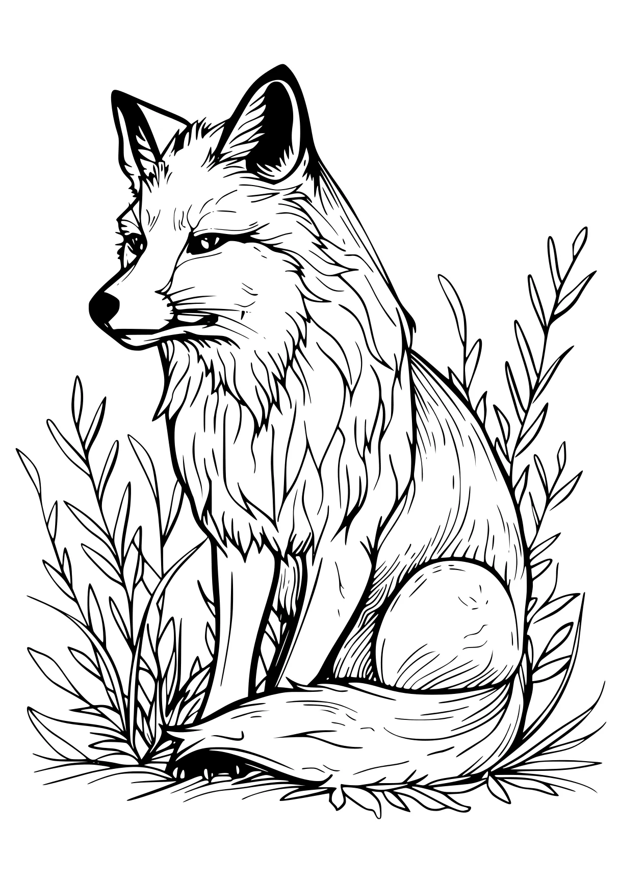 fox coloring page fox, wolf, foxes, foxy, scratch, free downloads