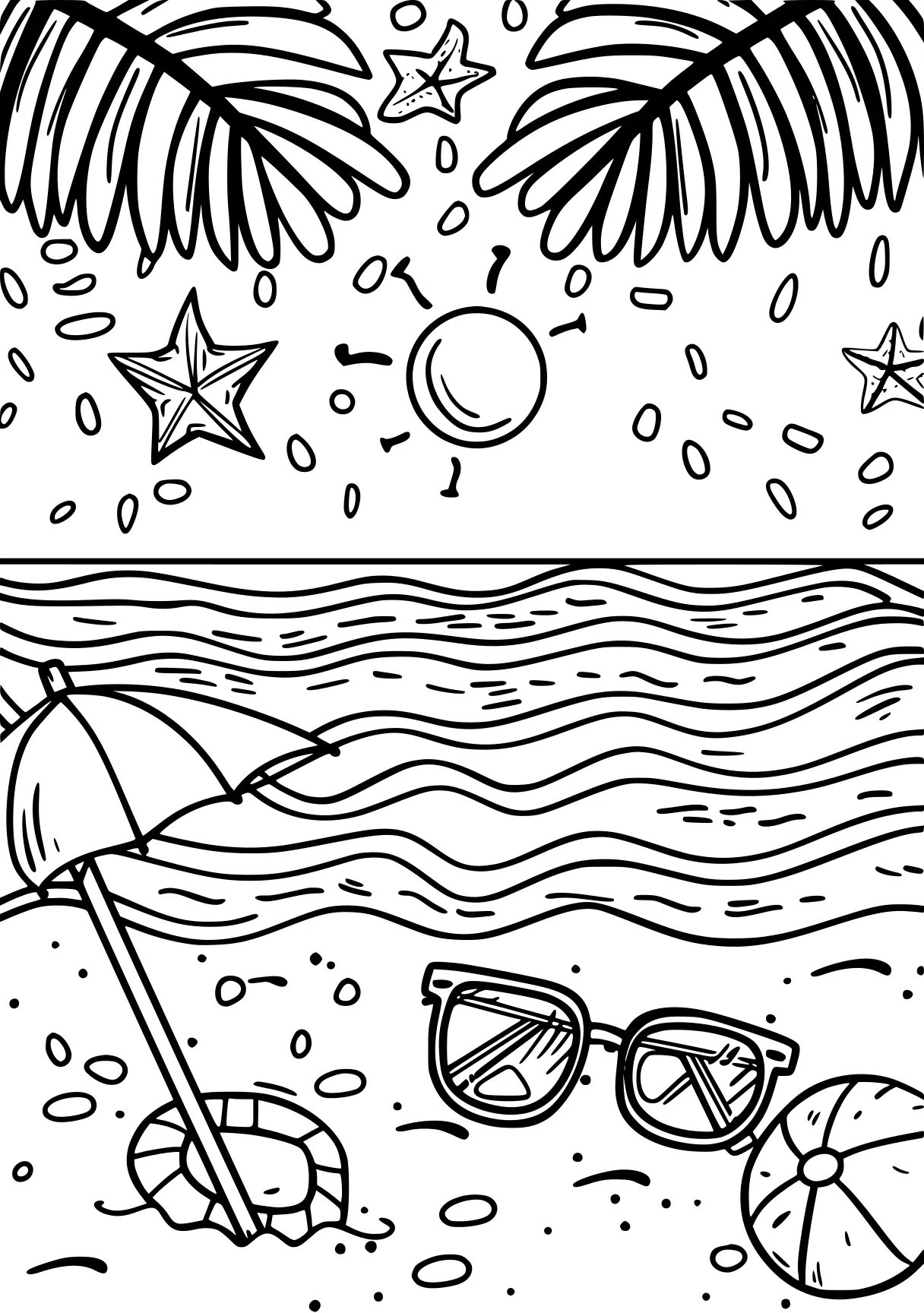 summer coloring pages, coloring, colouring, preview, free page downloads