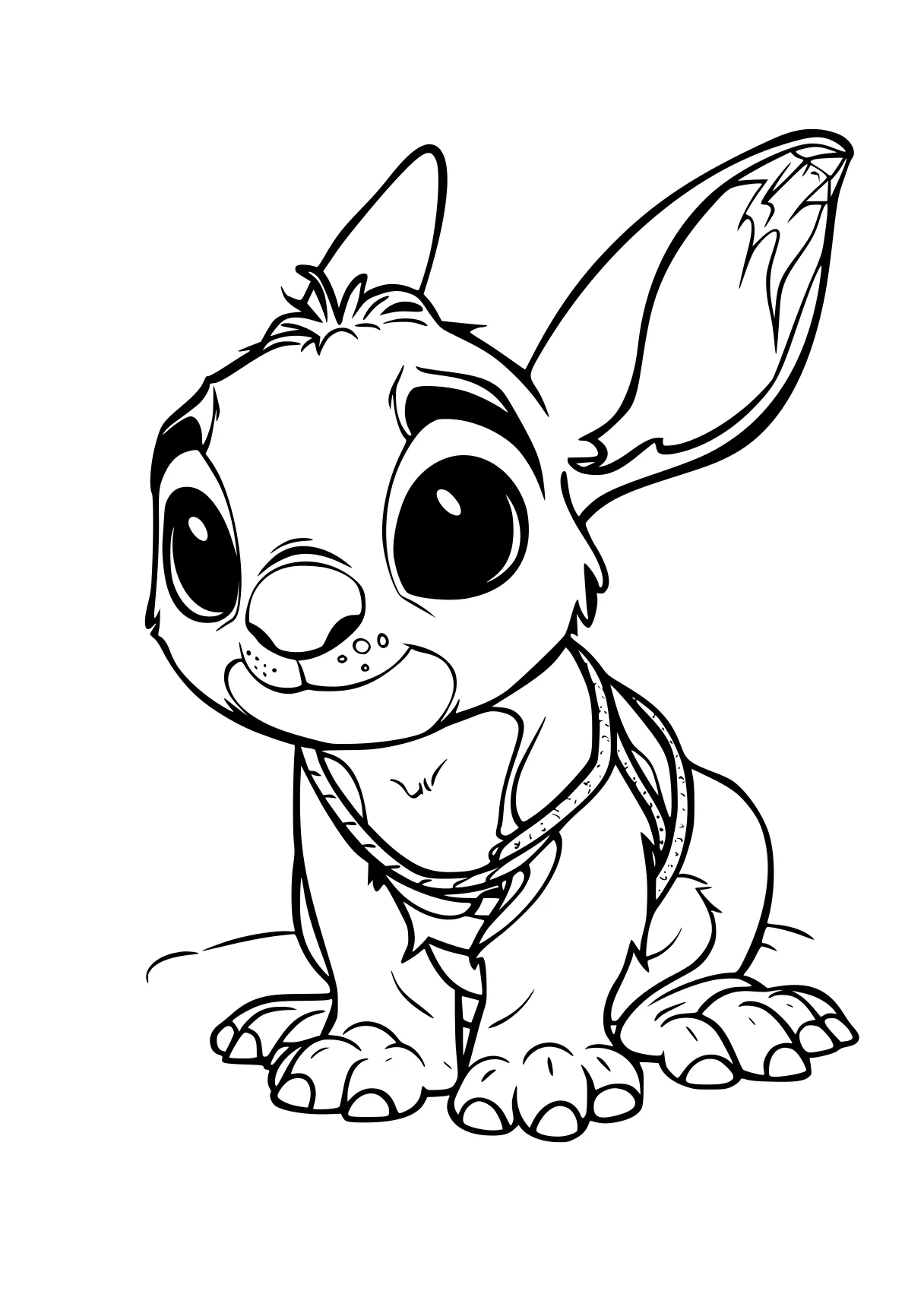 stitch colouring pages stitch, bunny, rabbit, scorbunny, donkey, free coloring page downloads