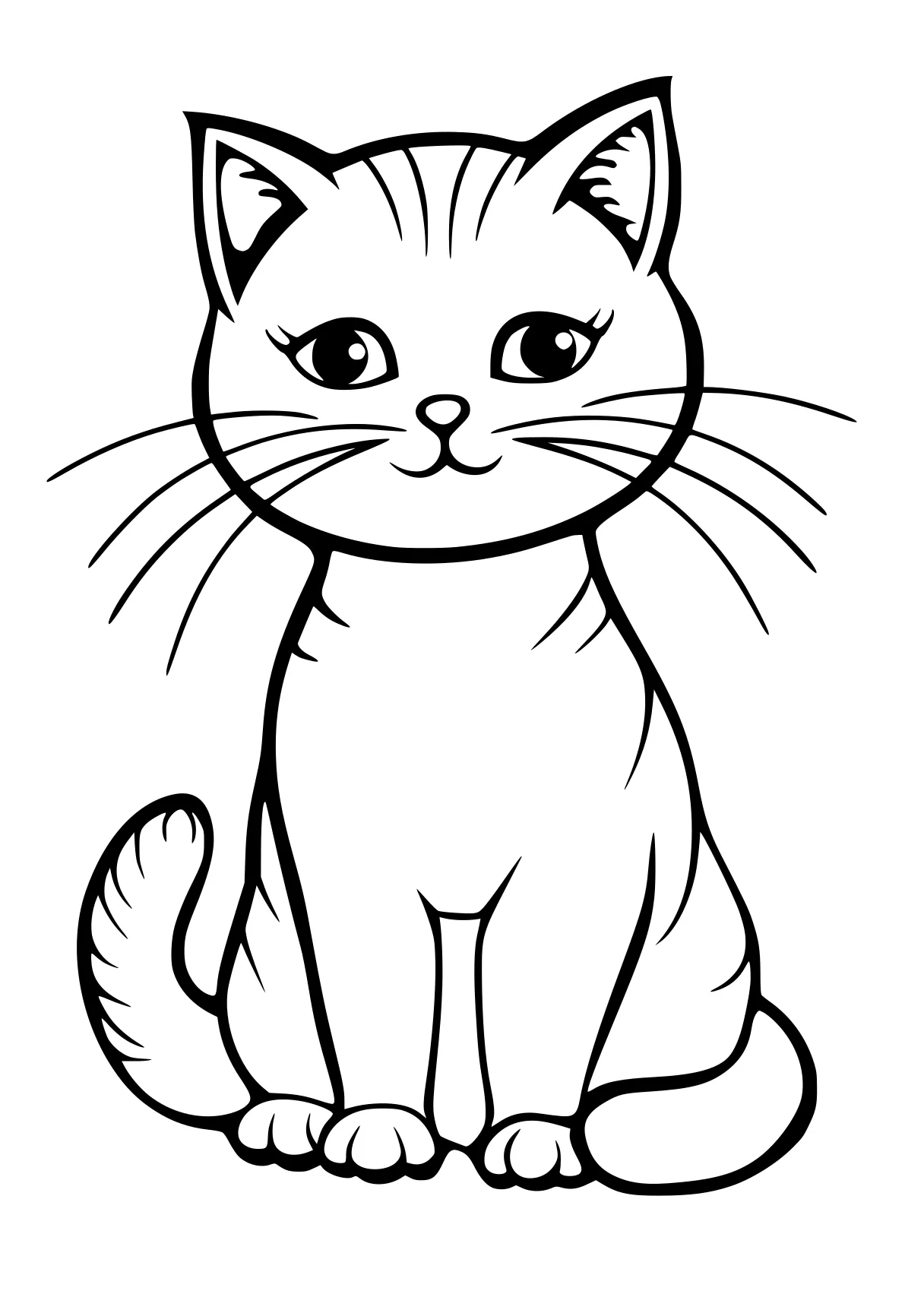 kitty coloring page cat, kitty, illustrator, free downloads