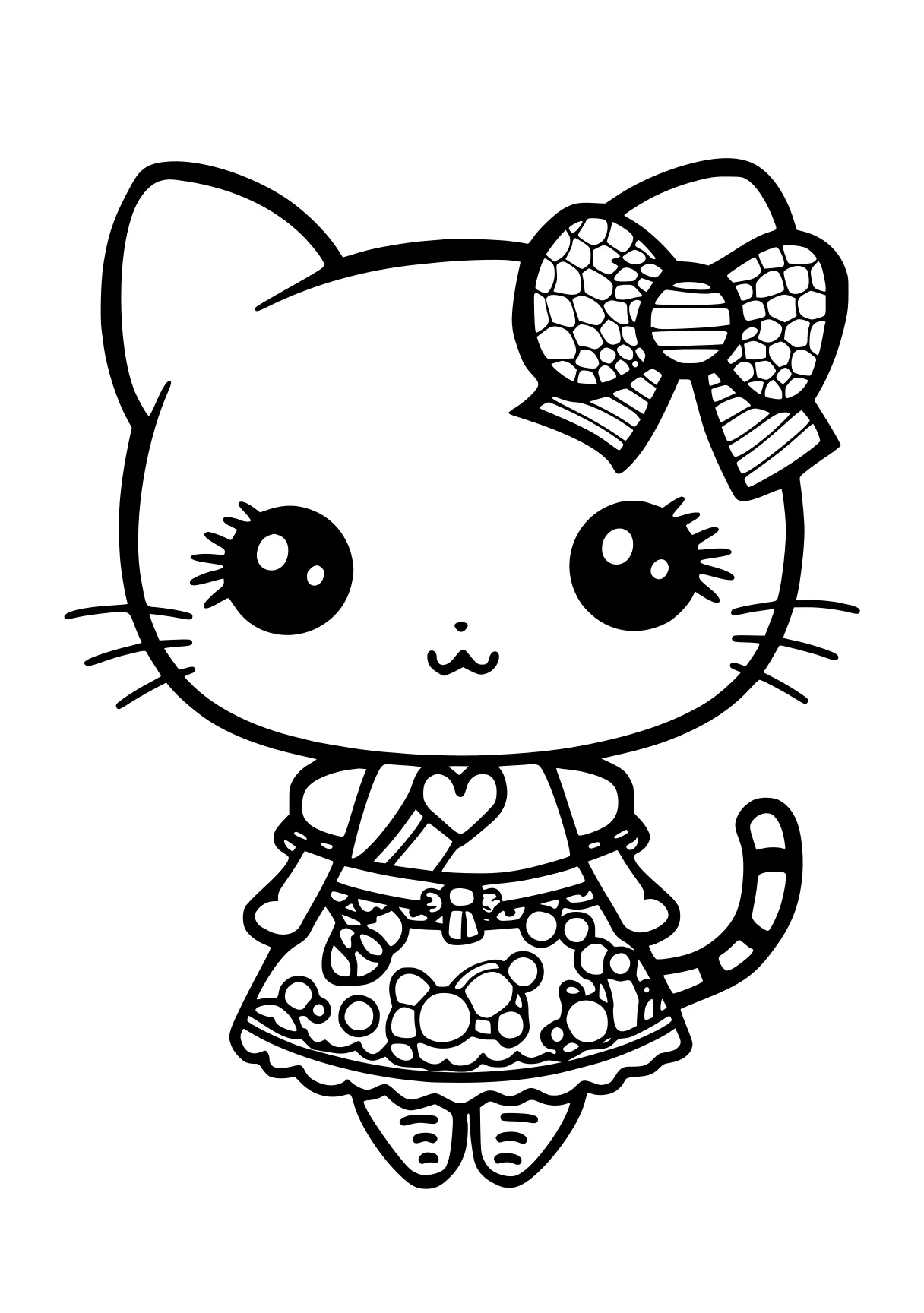 kuromi coloring page kitty, sanrio, chibi, unikitty, shopkins, free downloads