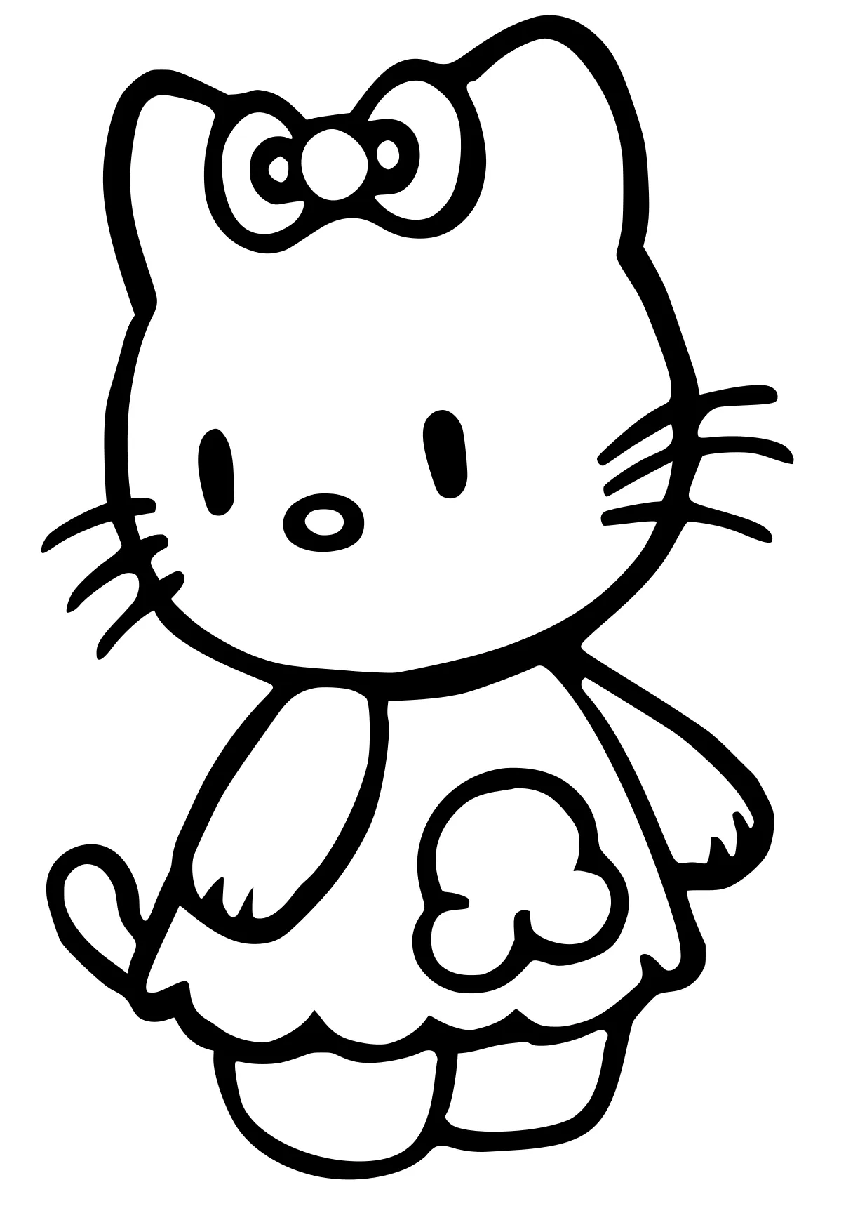 hello kitty and friends coloring pages sanrio, kitty, garfield, cinnamoroll, mouse, free page downloads