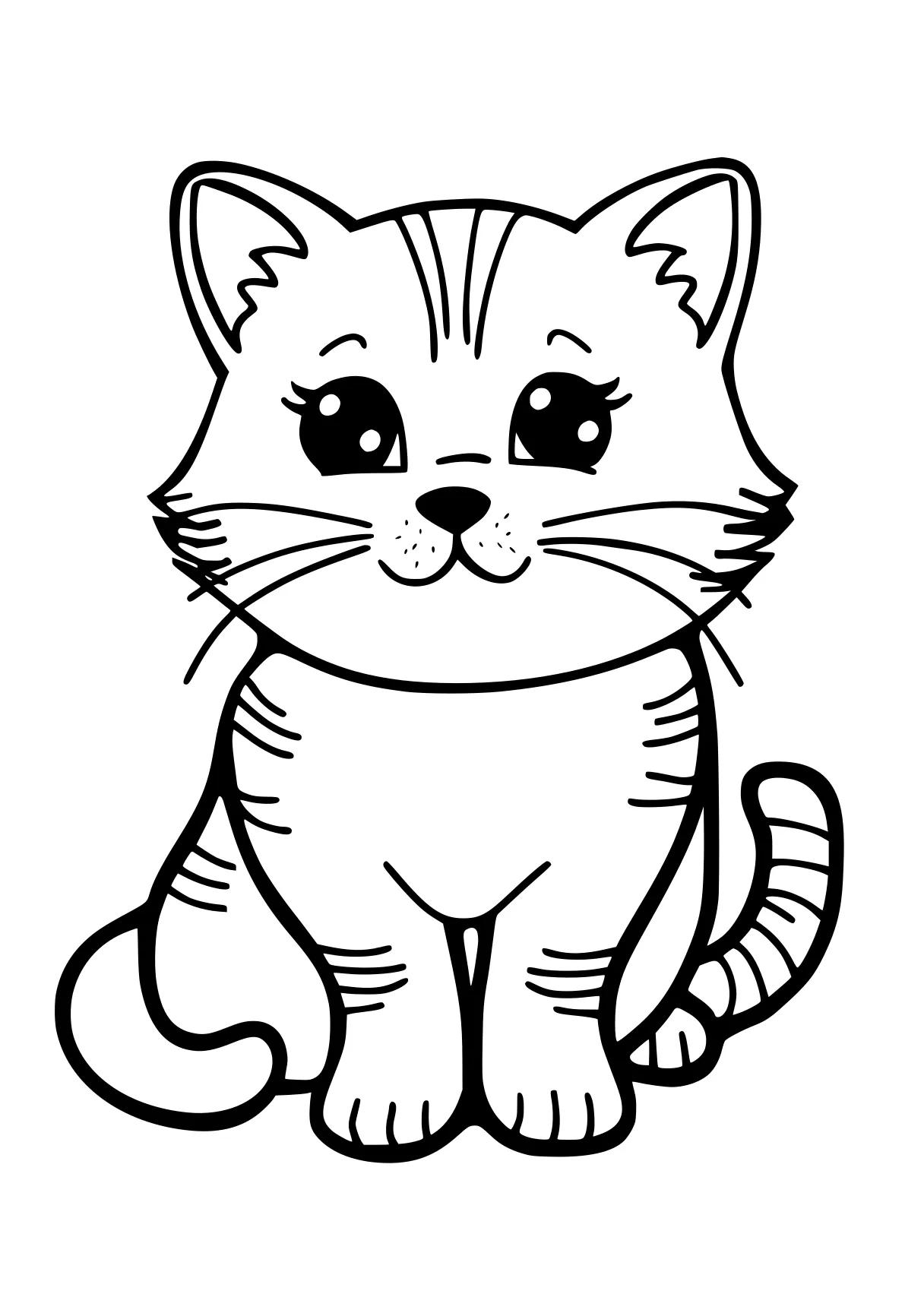 kitten coloring page kitty, cat, caticorn, mew, garfield, free downloads