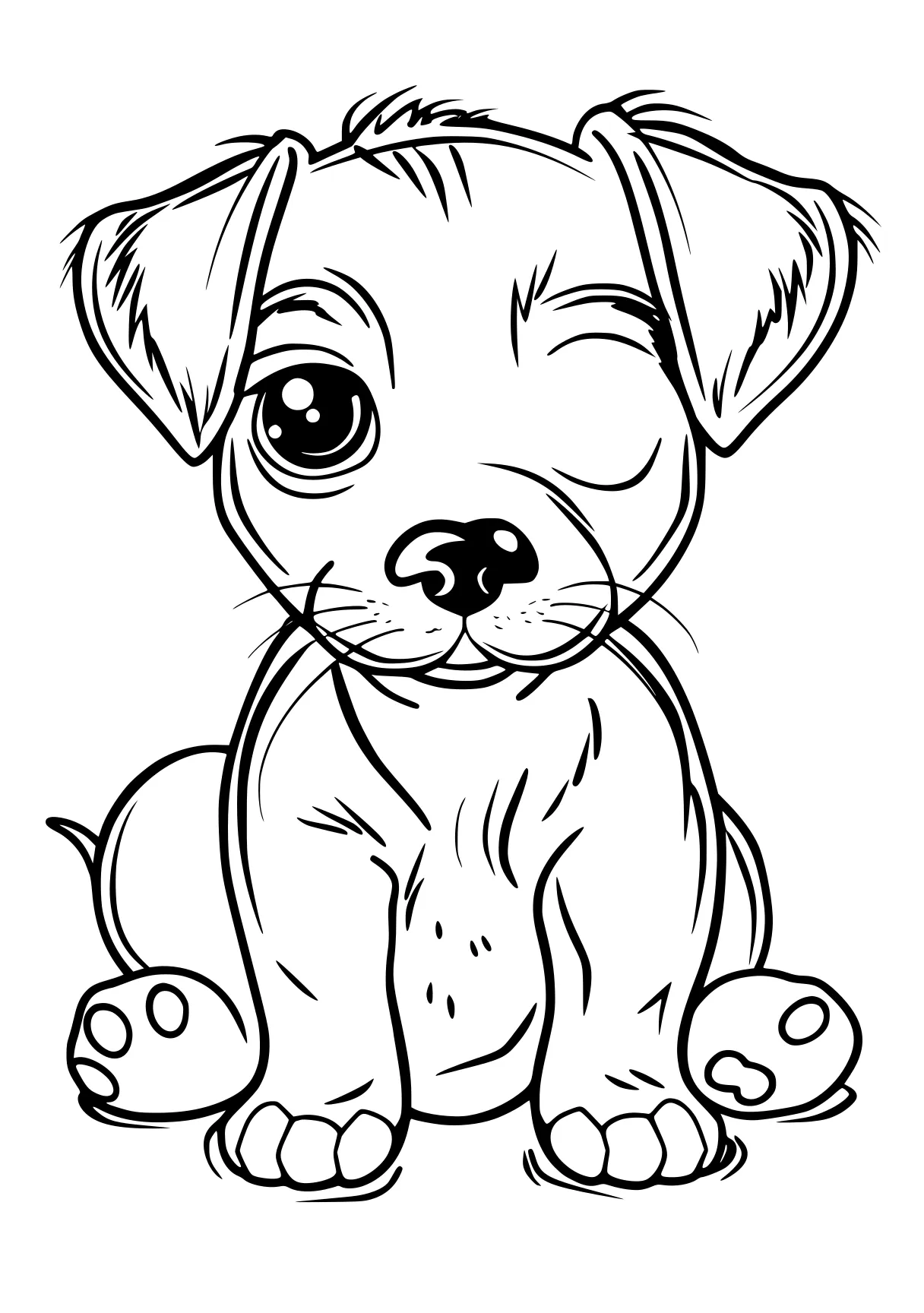 coloring pages puppy puppy, yorkie, bulldog, illustrator, pitbull, free page downloads