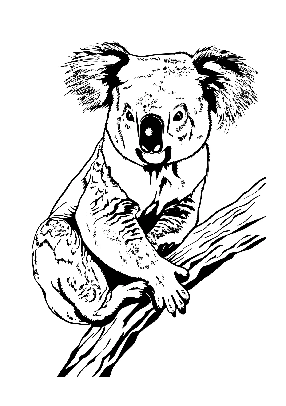 koala coloring page koala, chihuahua, sloth, pug, hedgehog, free downloads