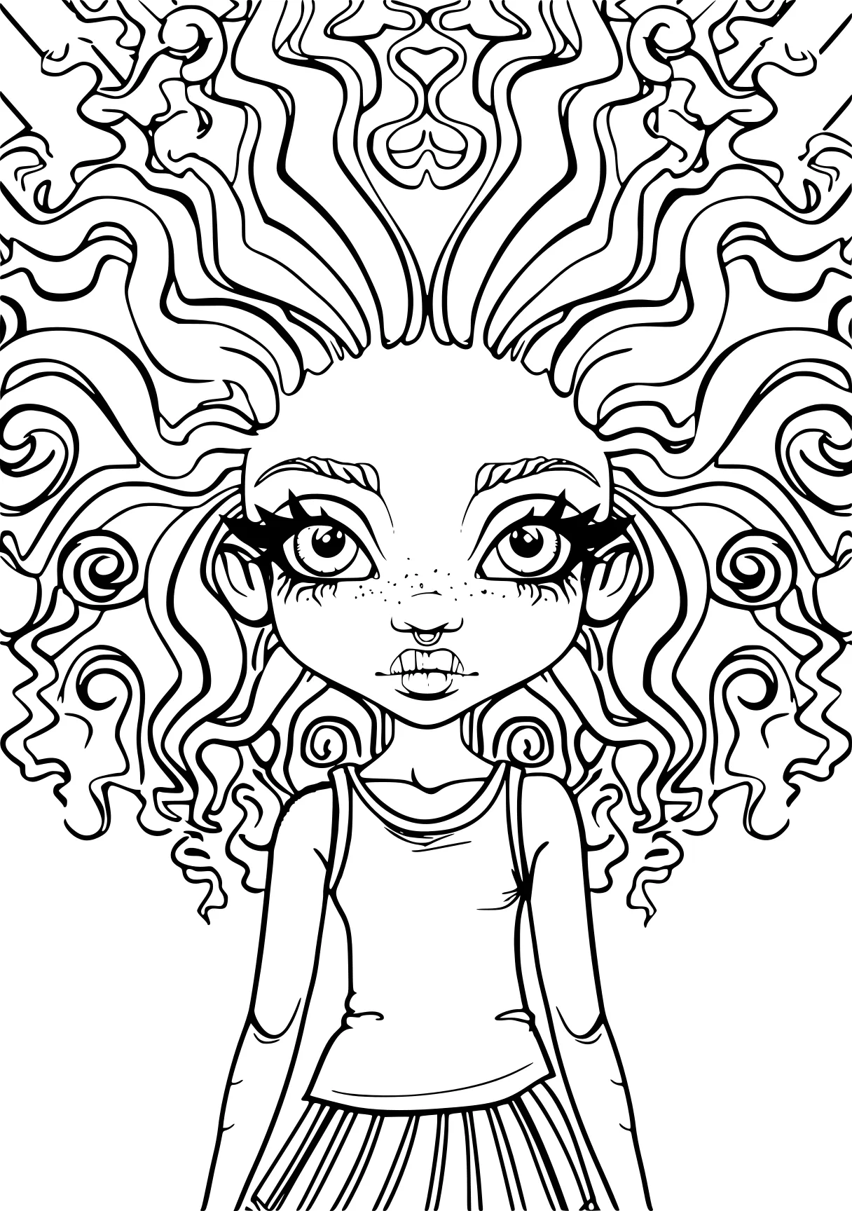 bratz coloring pages zentangle, illustrator, acid, free page downloads