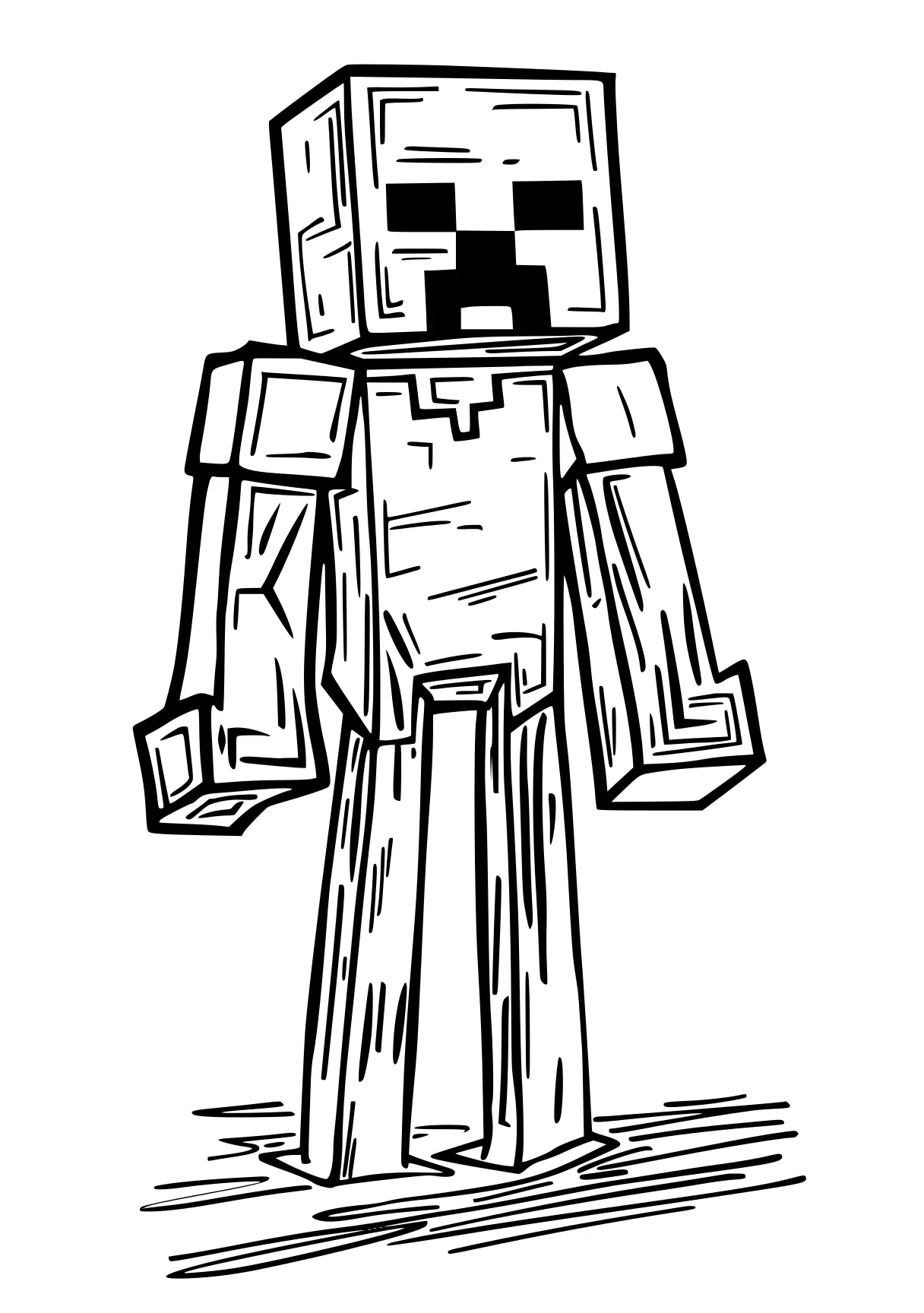 minecraft coloring pages robot, minecraft, boxy, creeper, optimus, free page downloads