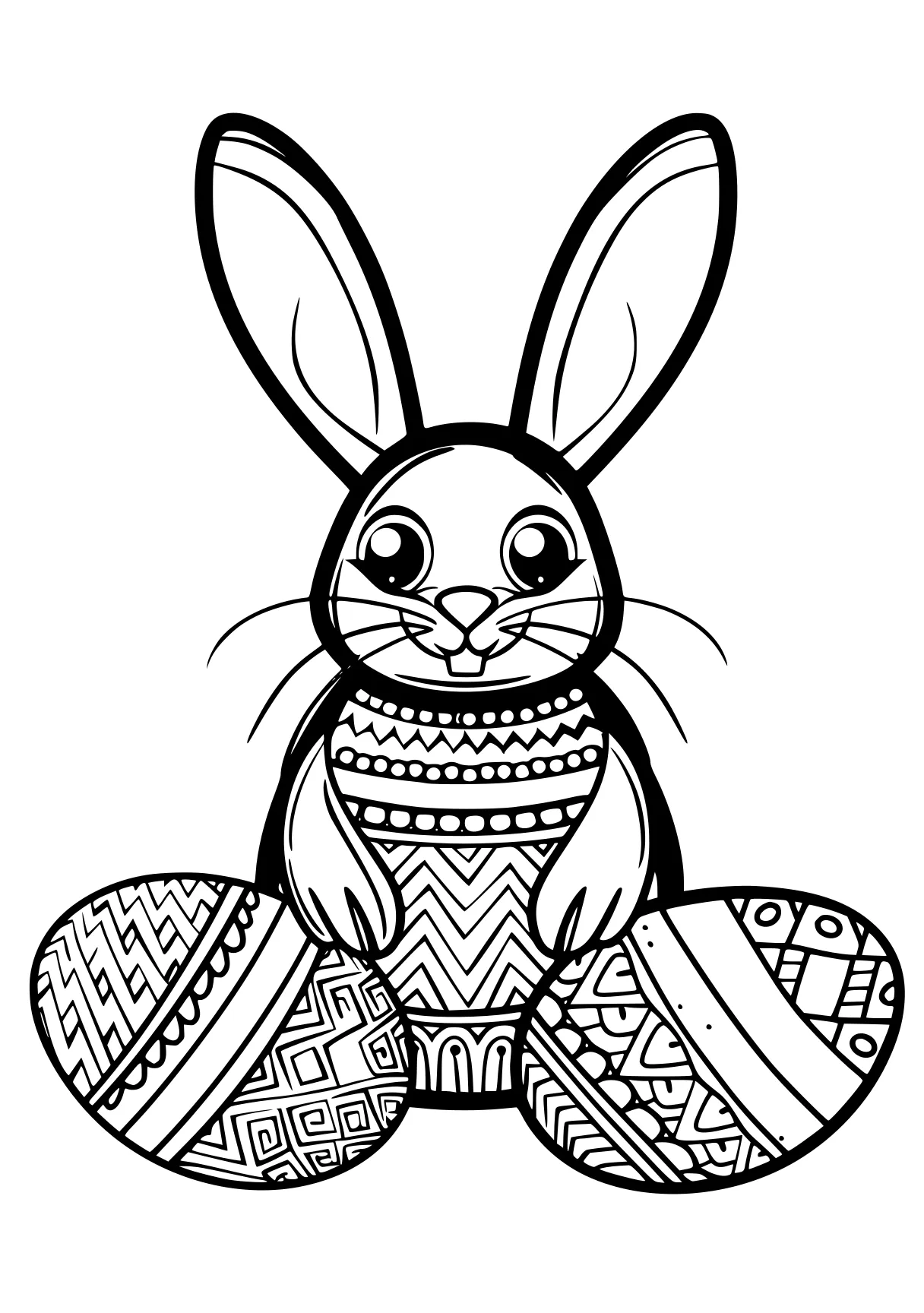 easter coloring pages rabbit, bunny, illustrator, zentangle, free page downloads