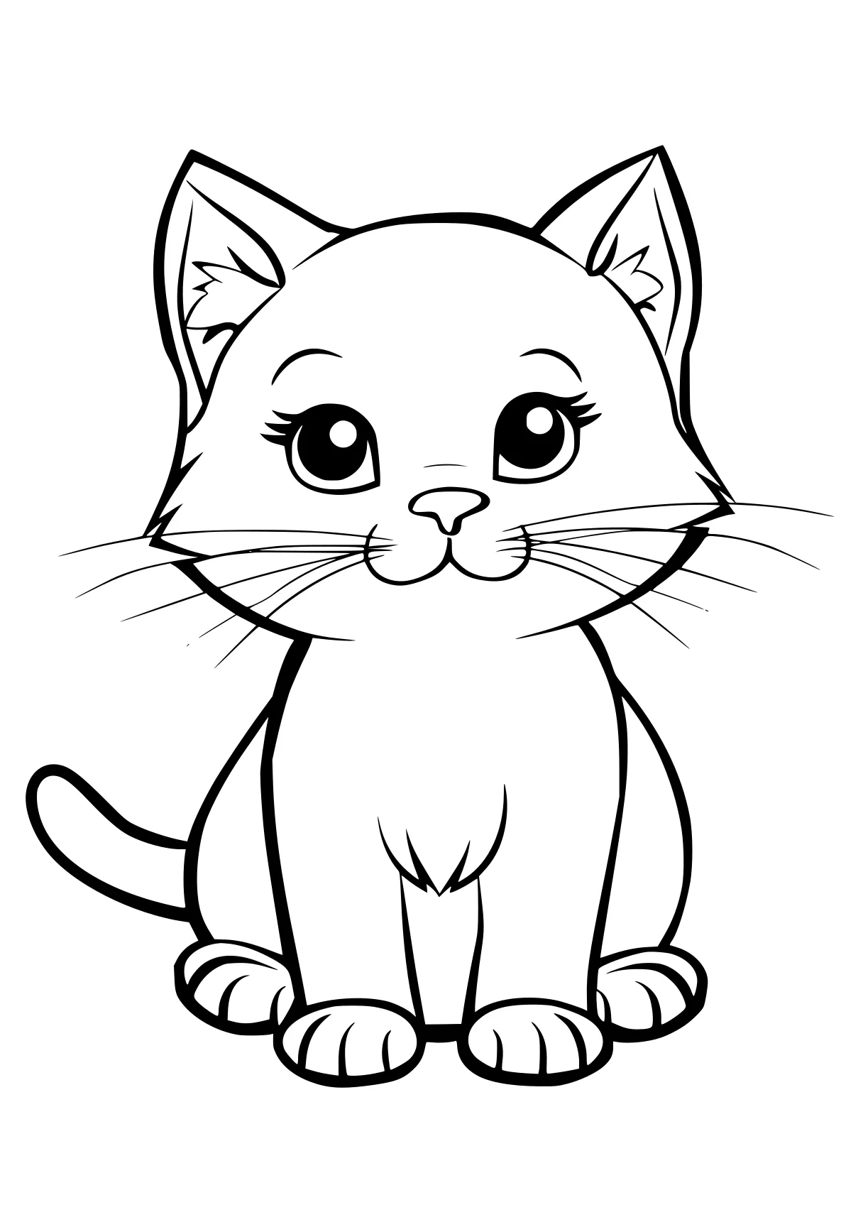 kitten coloring page cat, kitty, mew, kitten, aristocats, free downloads