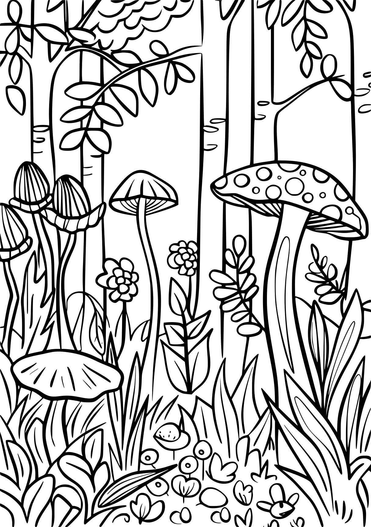 nature coloring pages, colouring, plants, coloring, free page downloads