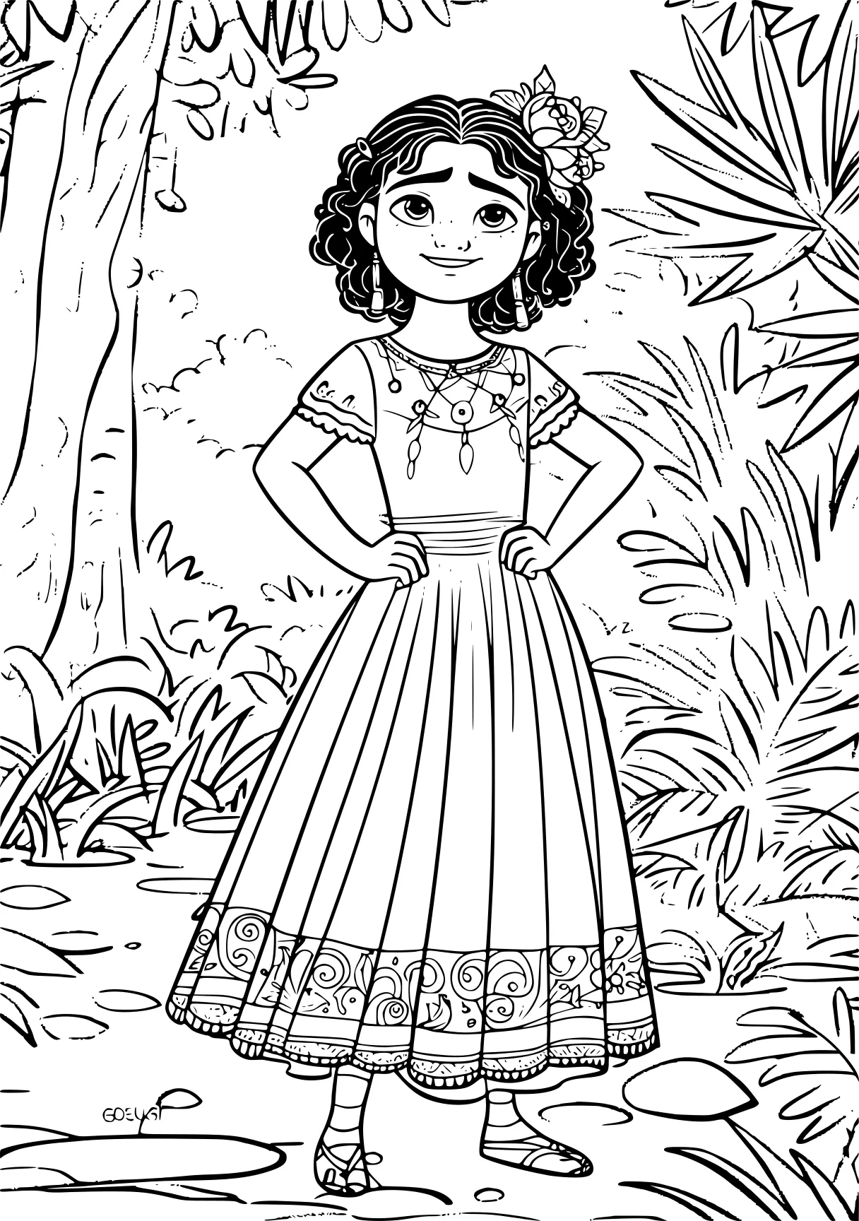 encanto color page, moana, belle, dora, free coloring downloads