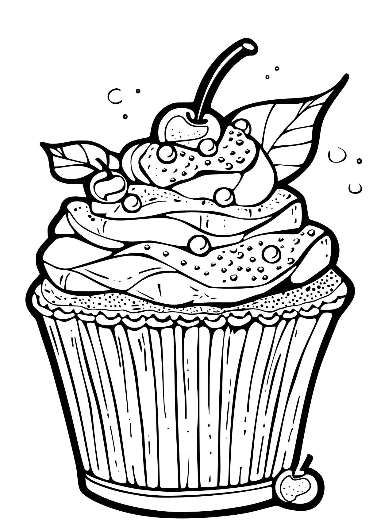 cupcake coloring sheets cupcake, cake, shortcake, free page downloads