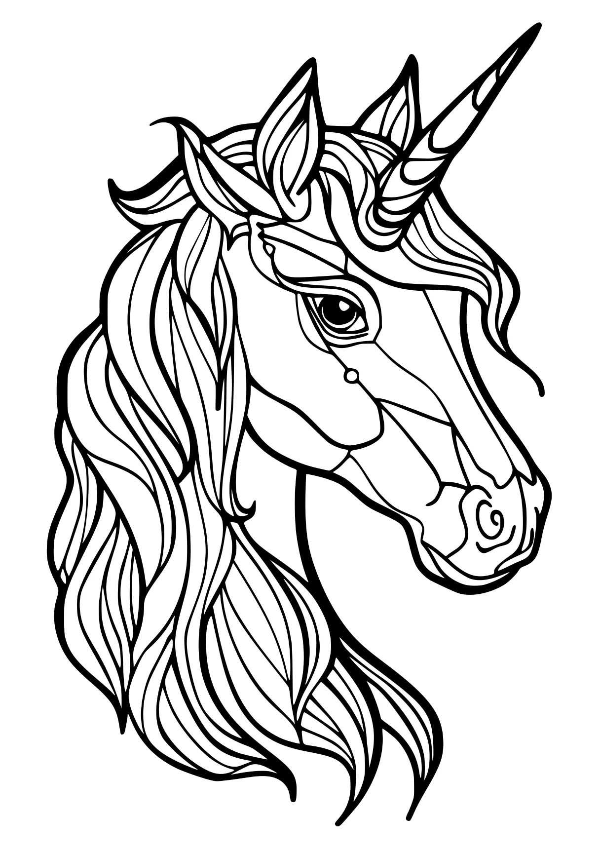 unicorn coloring sheet unicorn, horse, pony, pegasus, free page downloads