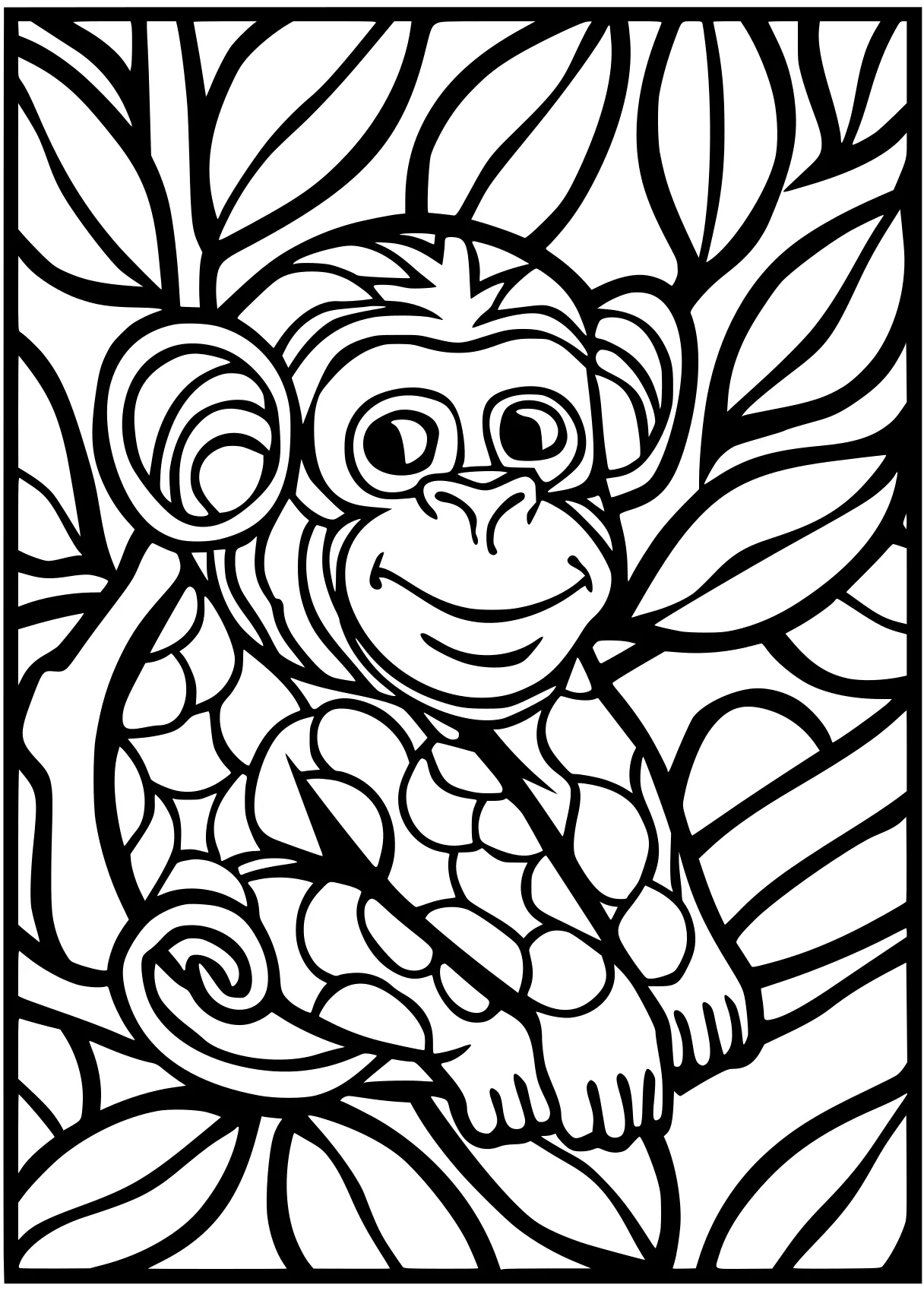 cool coloring pages monkey, gorilla, kong, free page downloads