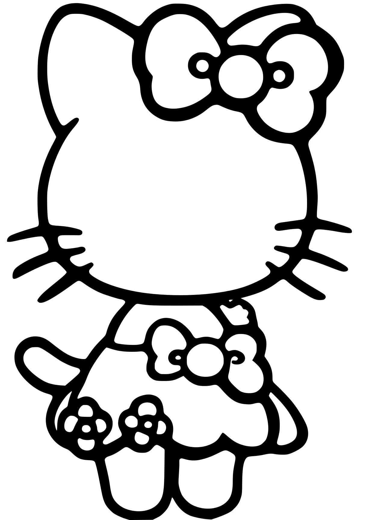 hello kitty coloring pages garfield, sanrio, snoopy, kitty, unikitty, free page downloads