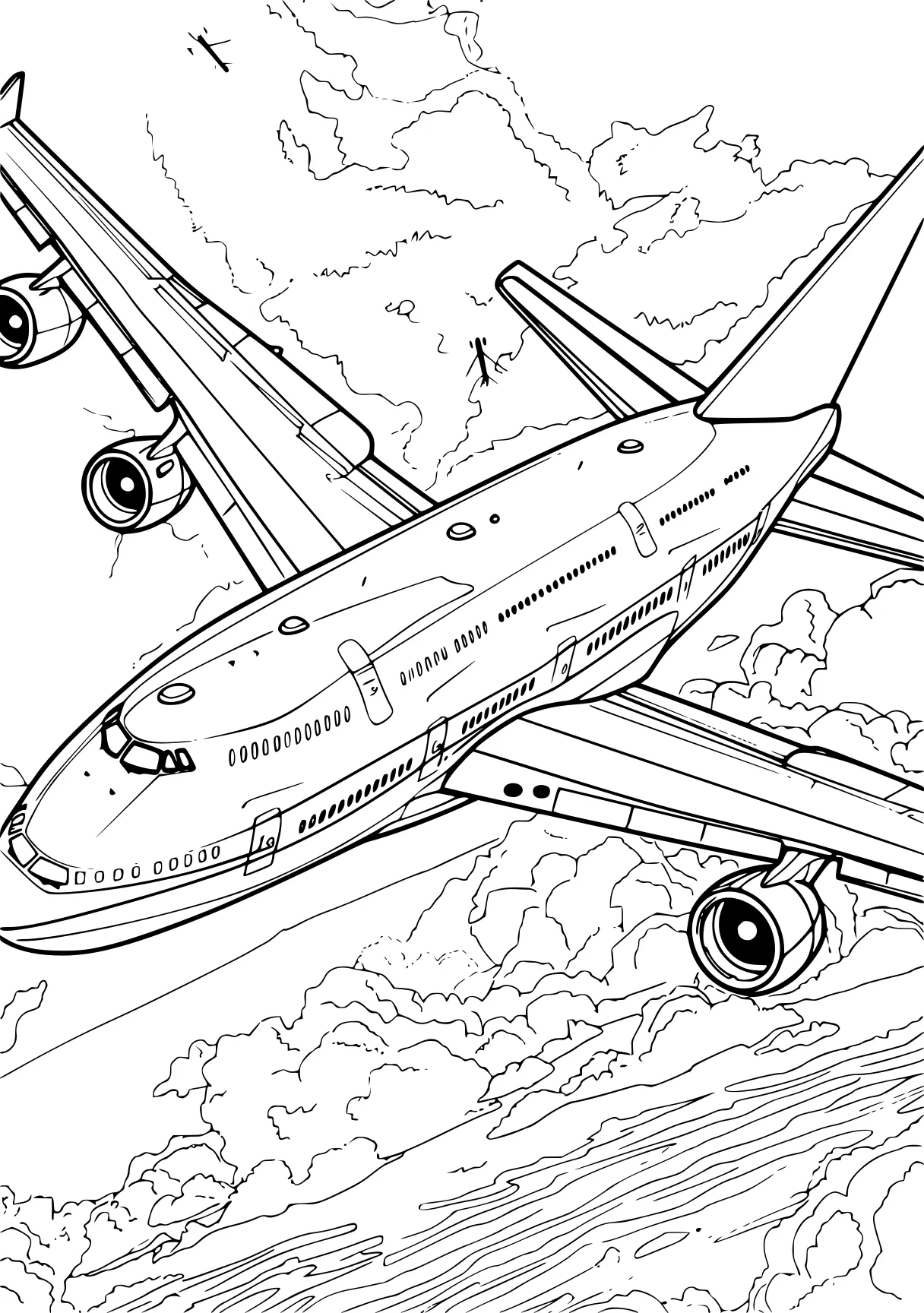 airplane coloring page, plane, aeroplane, airplane, free downloads