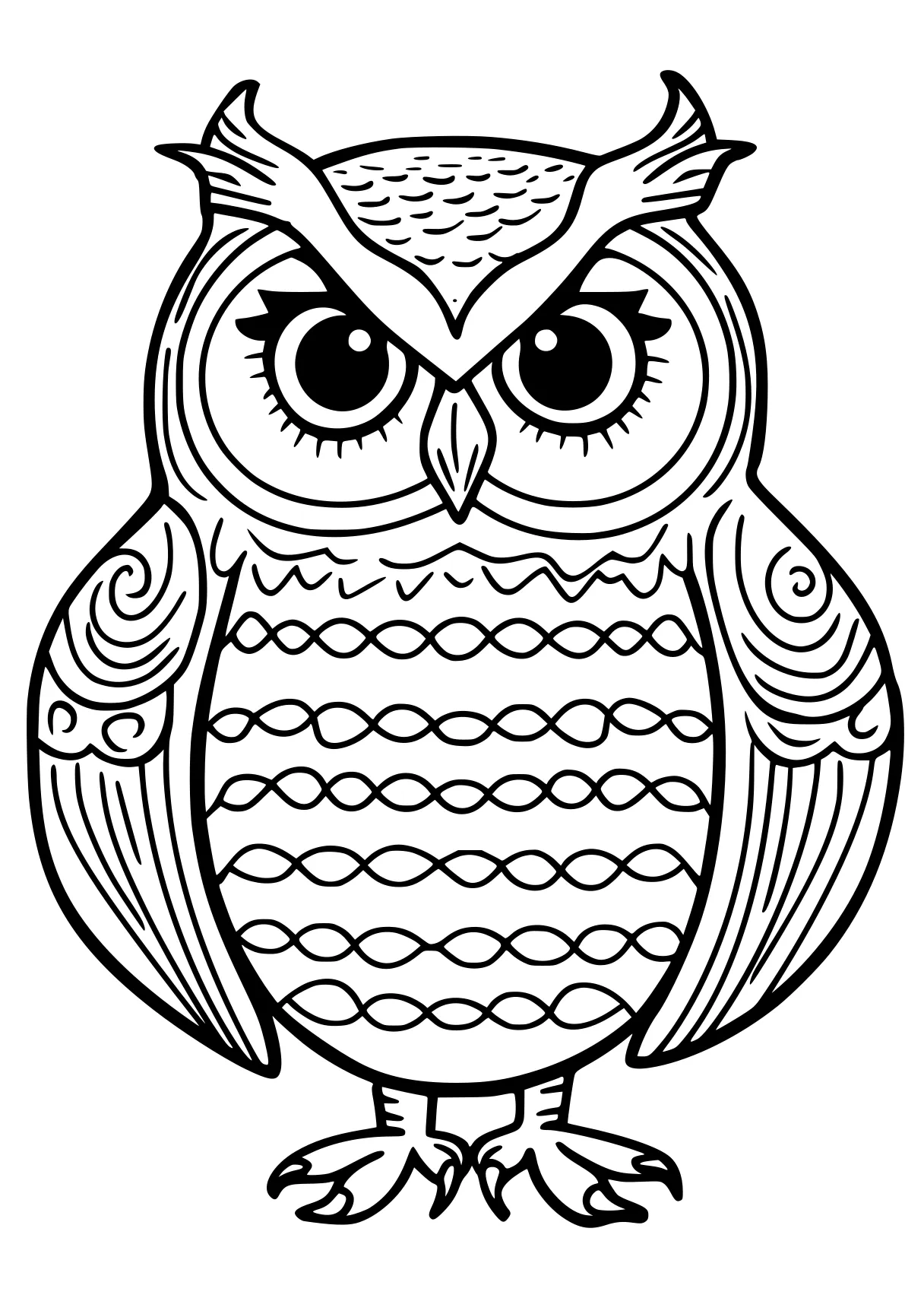 owl coloring pages owl, illustrator, bird, free page downloads