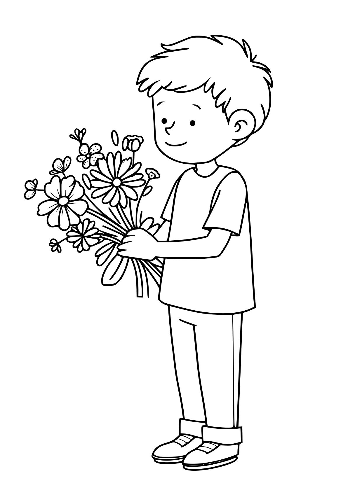 wednesday coloring page, flowers, flower, illustrator, free downloads