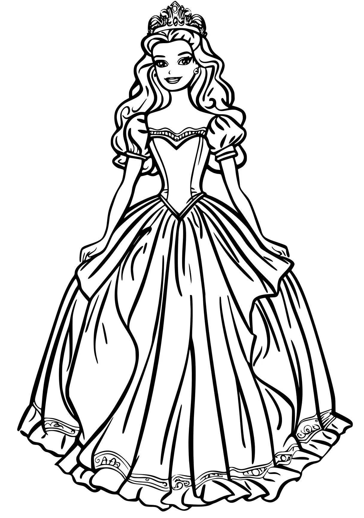 barbie coloring sheet dresses, rapunzel, rosalina, princess, free page downloads