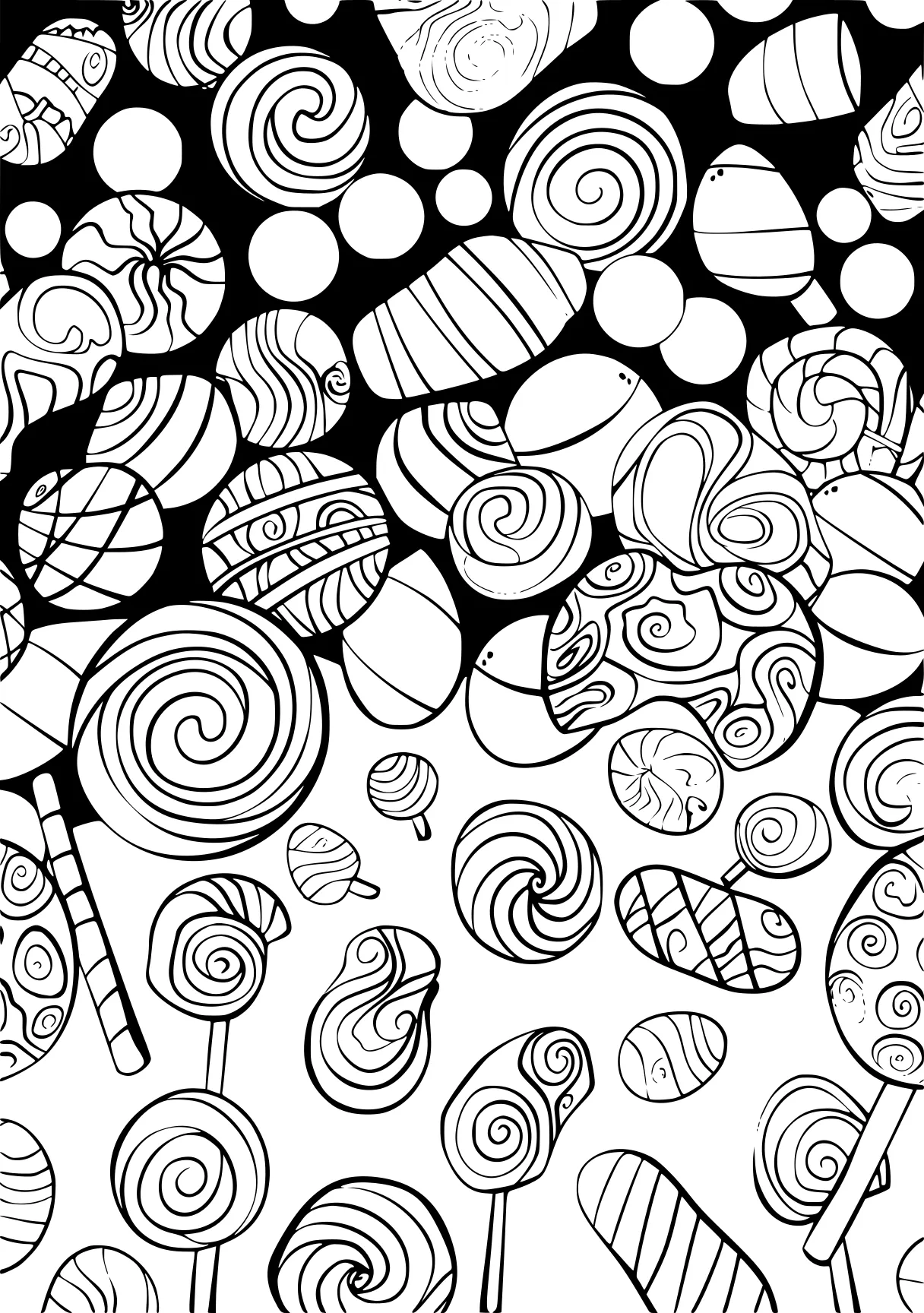 candy coloring page zentangle, pattern, mandalas, patterns, free downloads