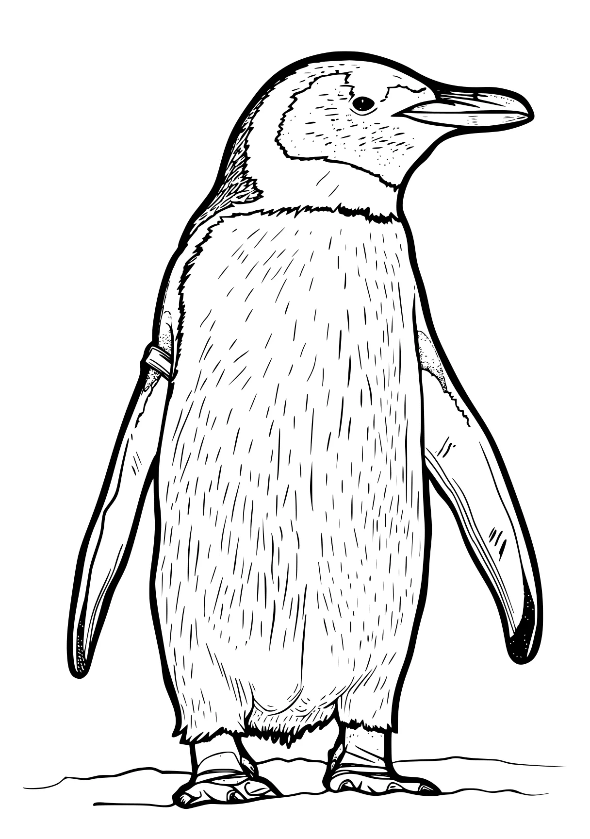 penguin coloring sheet penguin, narwhal, therizinosaurus, toucan, owl, free page downloads