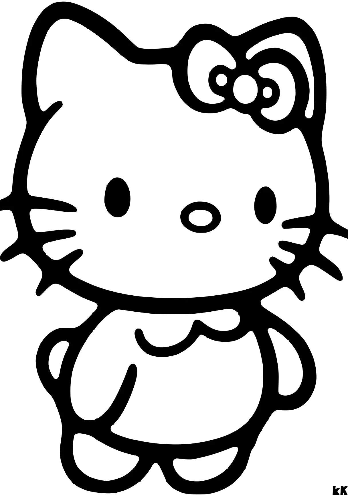 coloring pages hello kitty sanrio, molang, cinnamoroll, kuromi, kitty, free page downloads