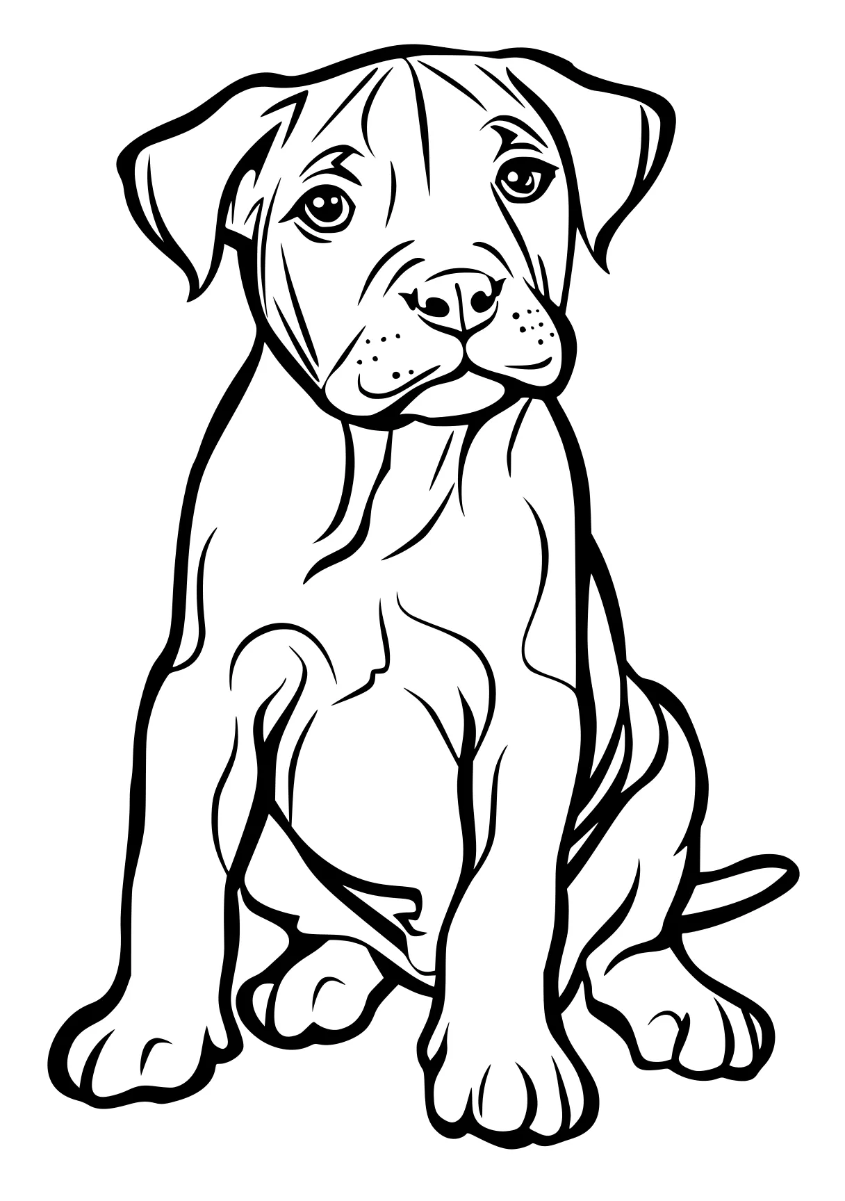 dog coloring sheet pitbull, bulldog, puppy, illustrator, retriever, free page downloads