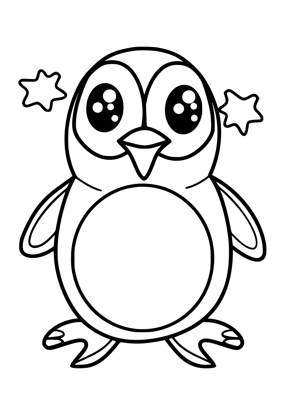 online colouring owl, pororo, penguin, jigglypuff, free coloring page downloads