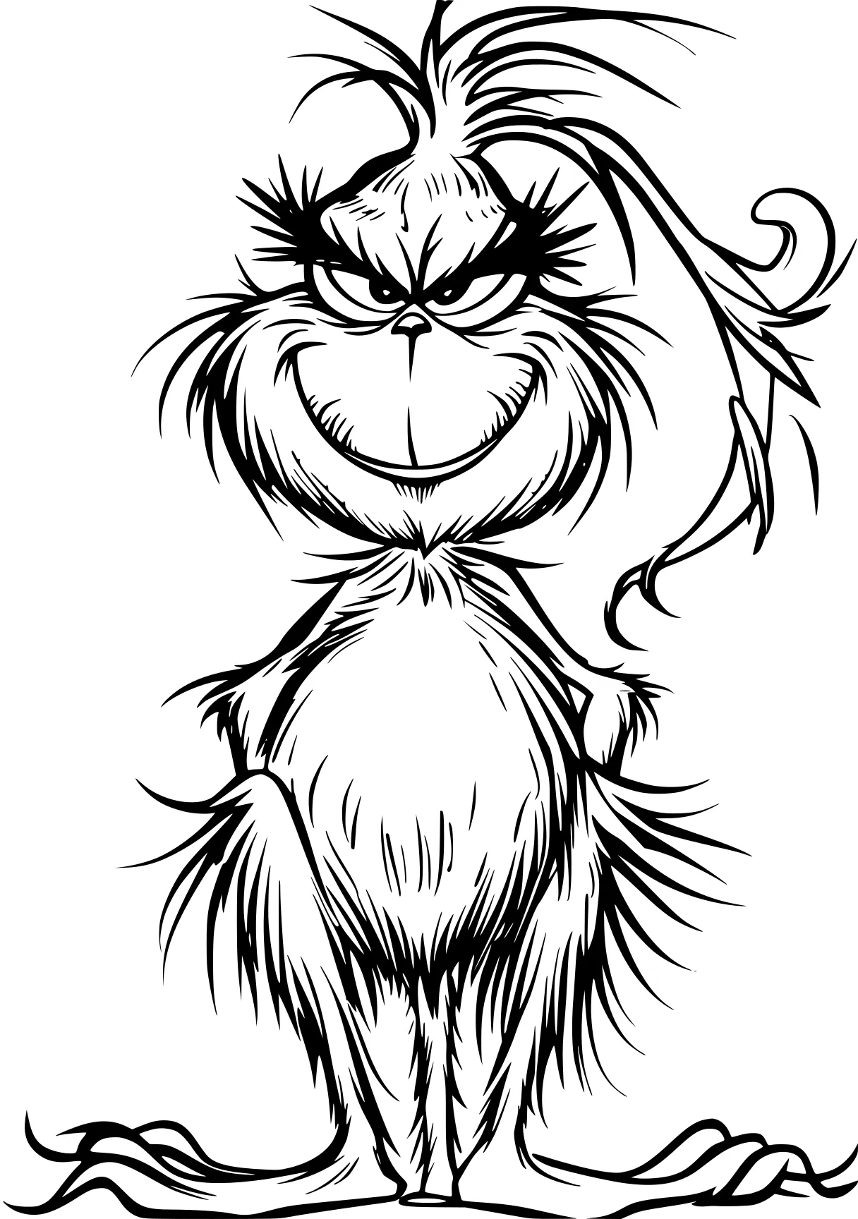 grinch coloring sheet monkey, grinch, garfield, squirrel, yorkie, free page downloads